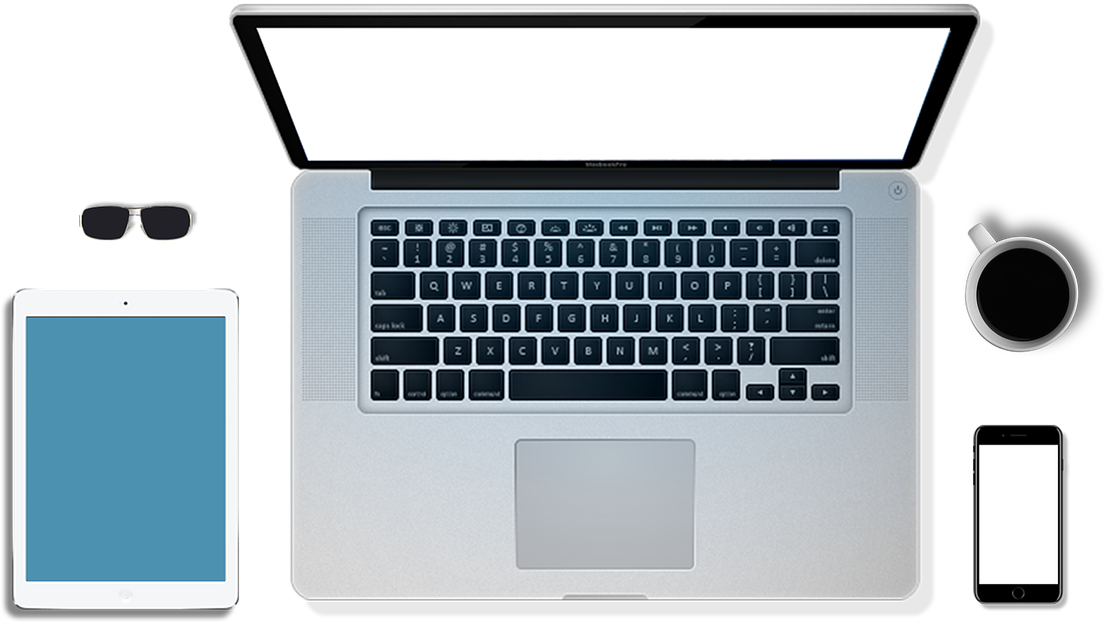 Работно място с MacBook Pro Тапет