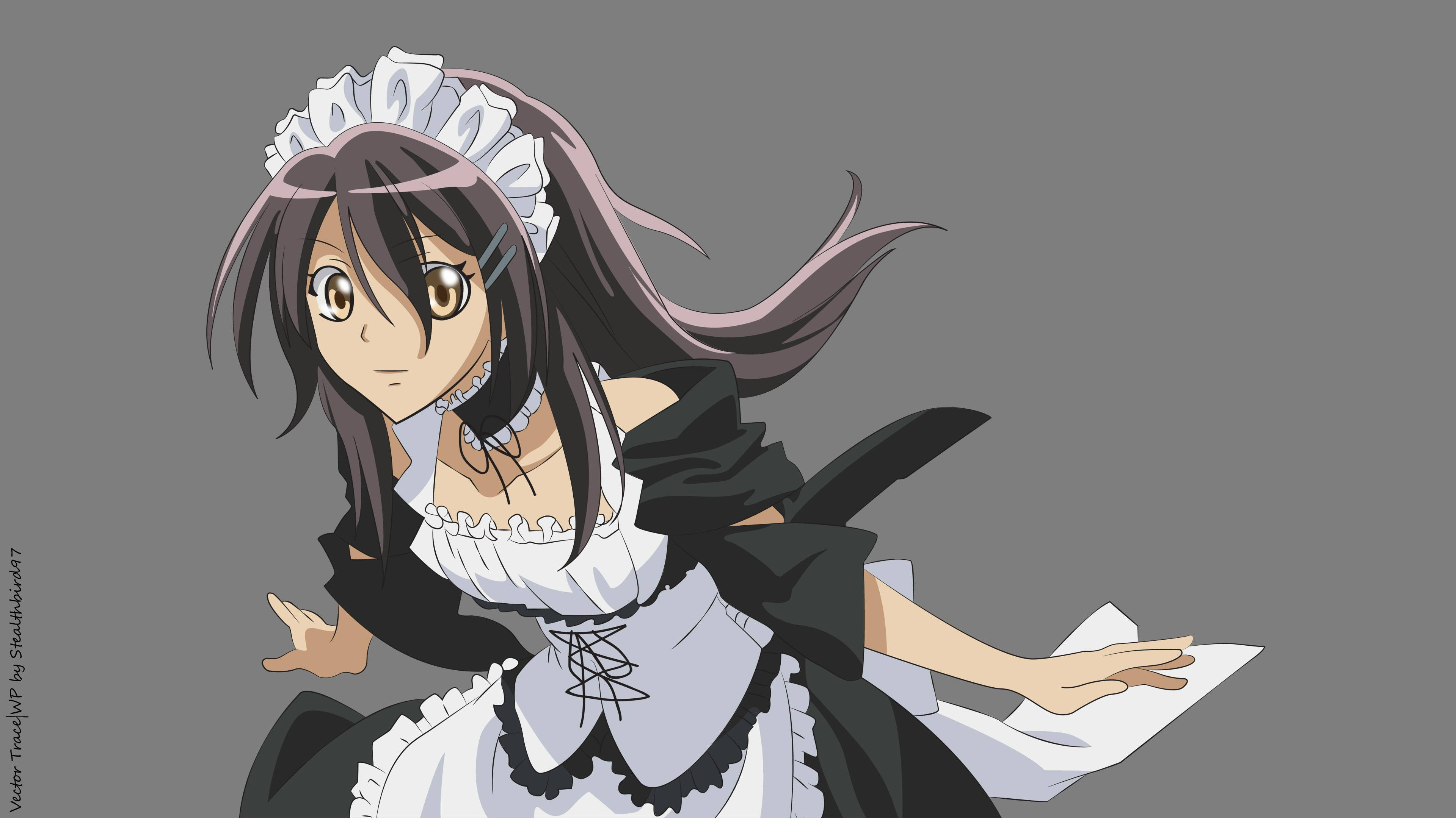 Maid Sama Мисаки Аюдзава в прислужническо облекло Тапет