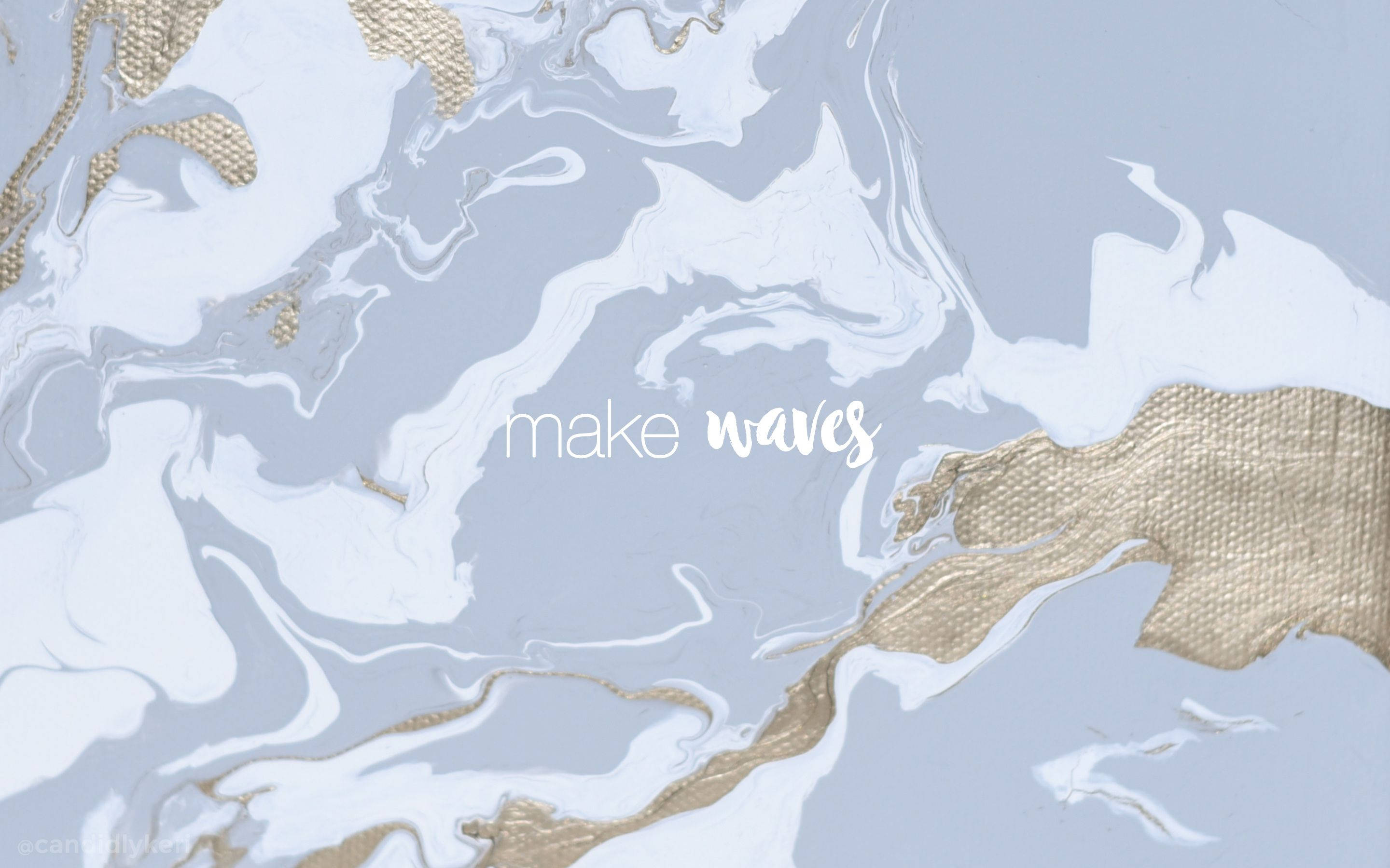 Make Waves Естетика Mac Тапет