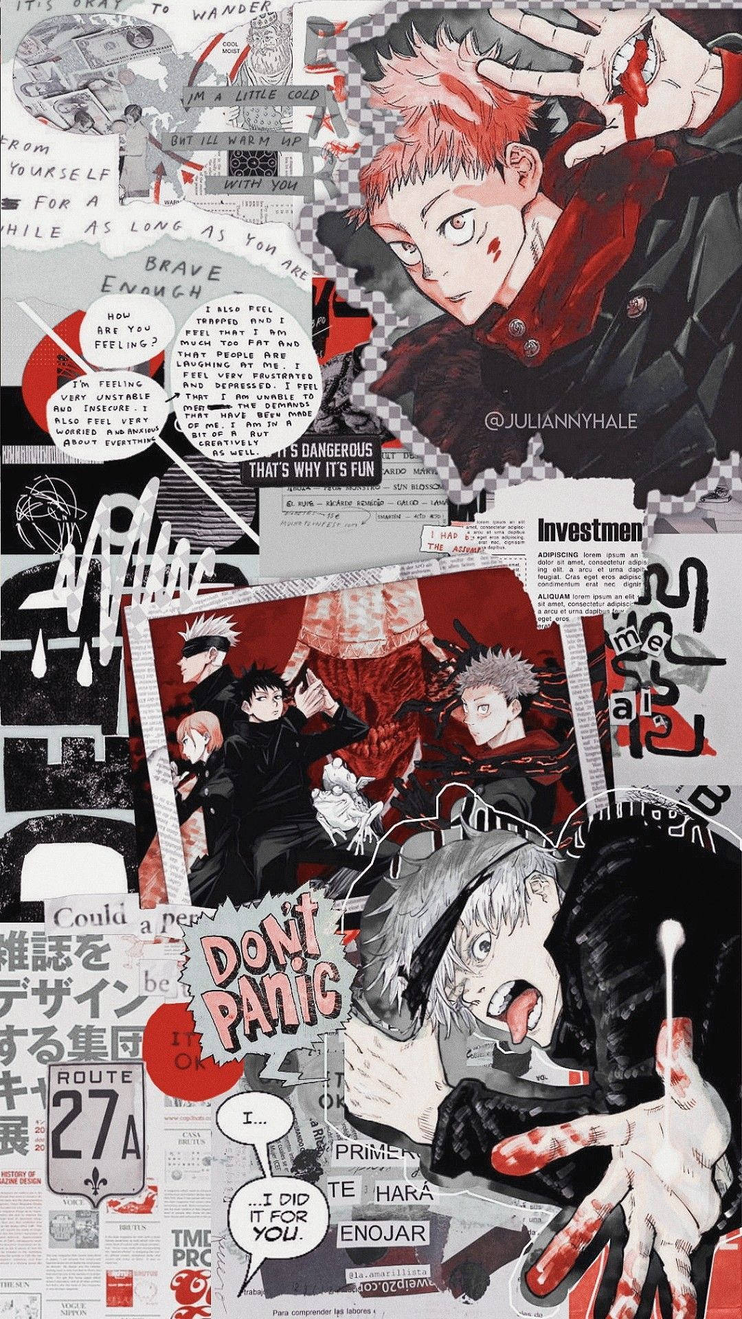 Manga iPhone Jujutsu Kaisen Тапет
