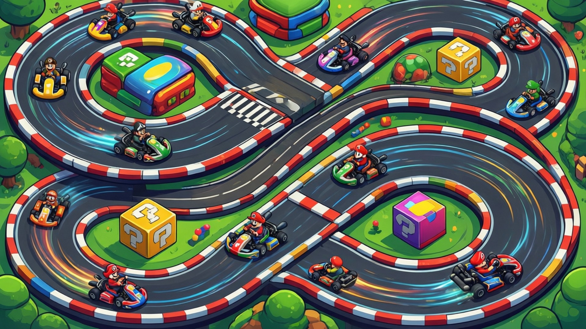 Писта за Mario Kart Тапет