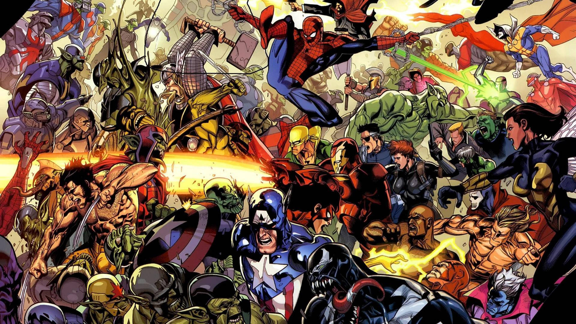 Marvel Всичко на едно място Тапет