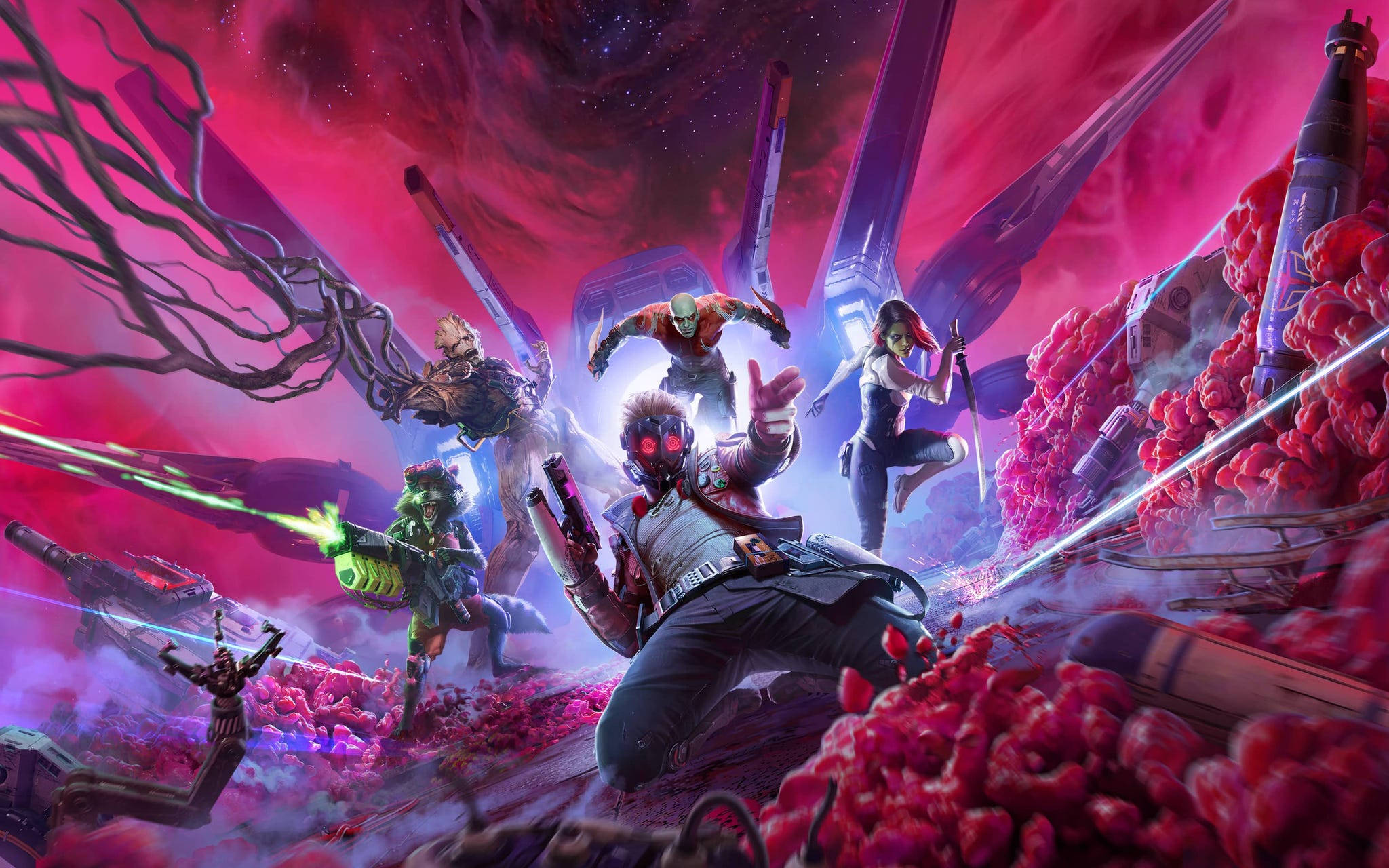 Marvel Guardians Of The Galaxy видео игра Тапет