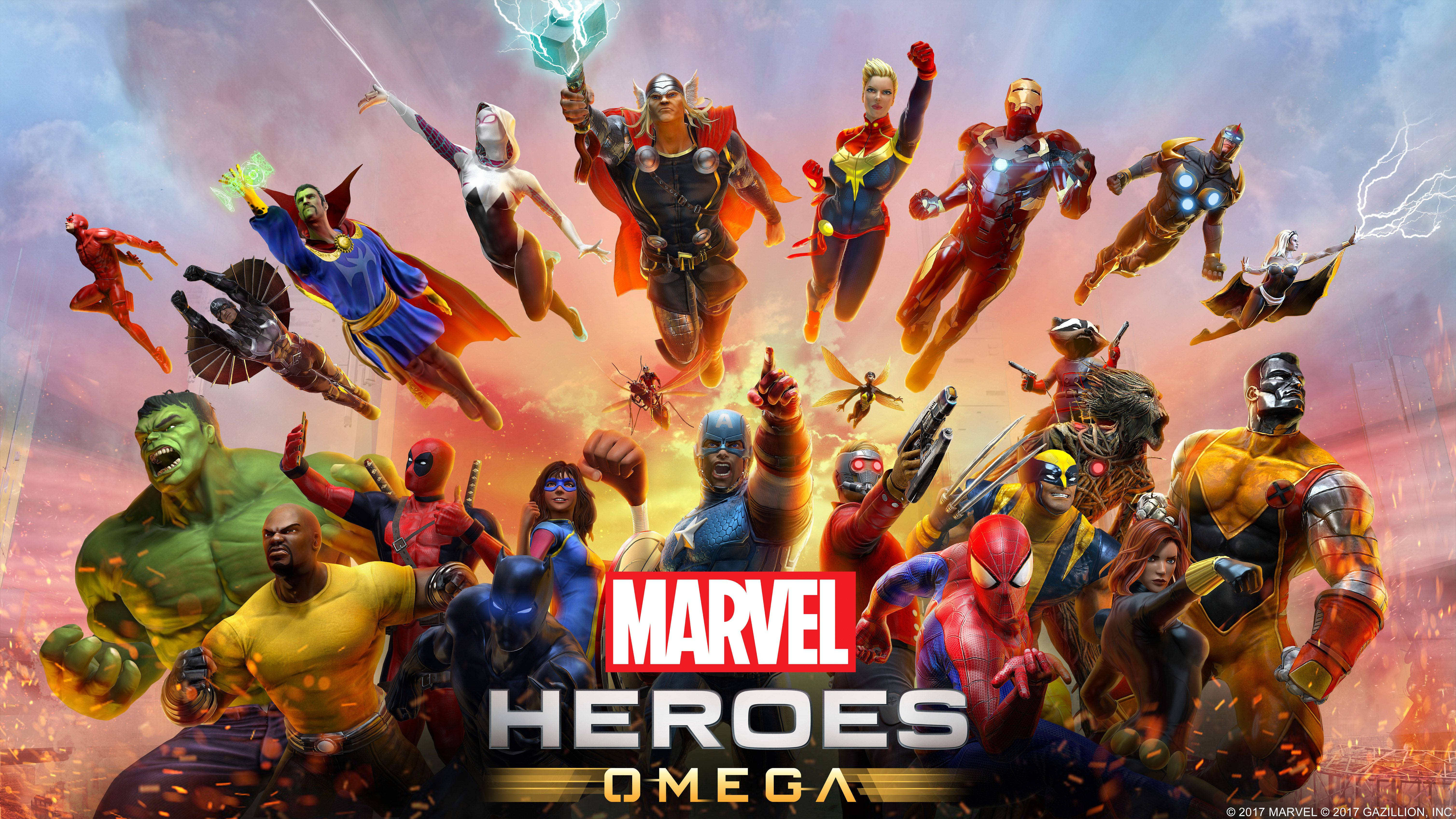 Звезден състав от Marvel герои Тапет