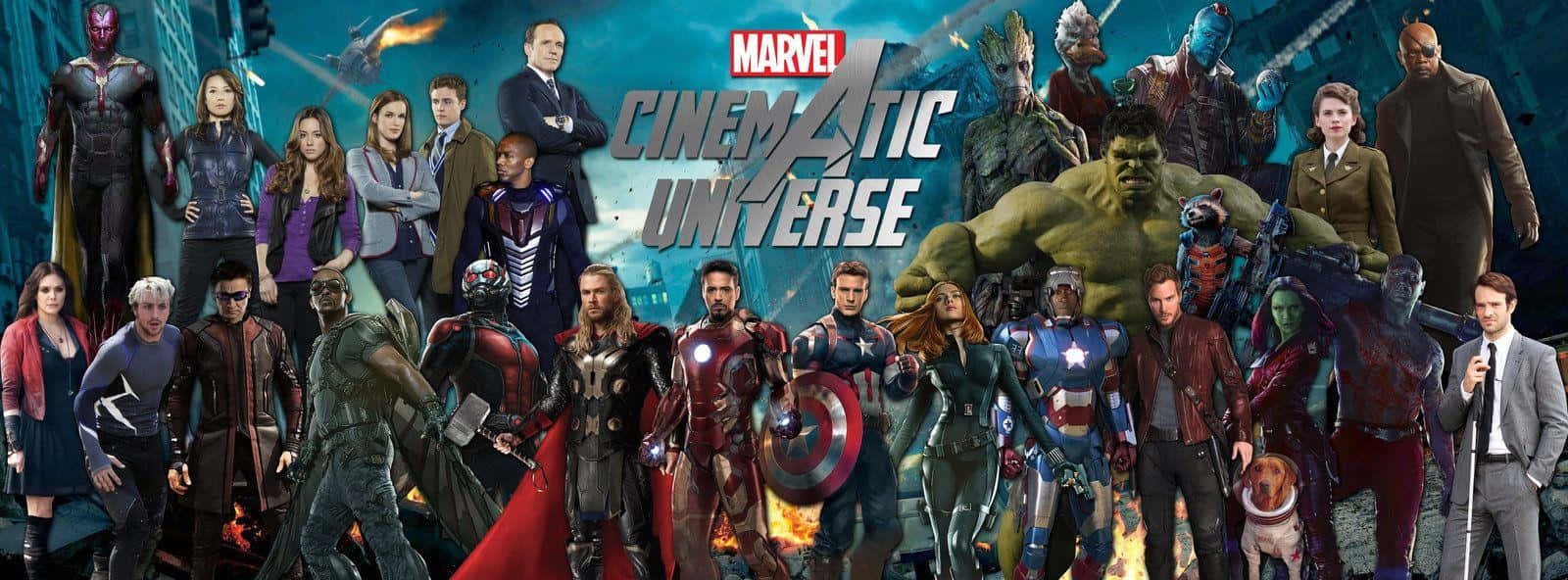 Всички супергерои от Вселената на Marvel Тапет
