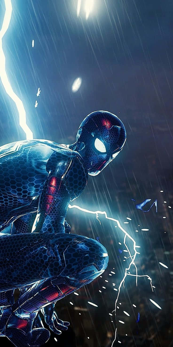 Marvel PS4 Спайдърмен Светкавица Тапет