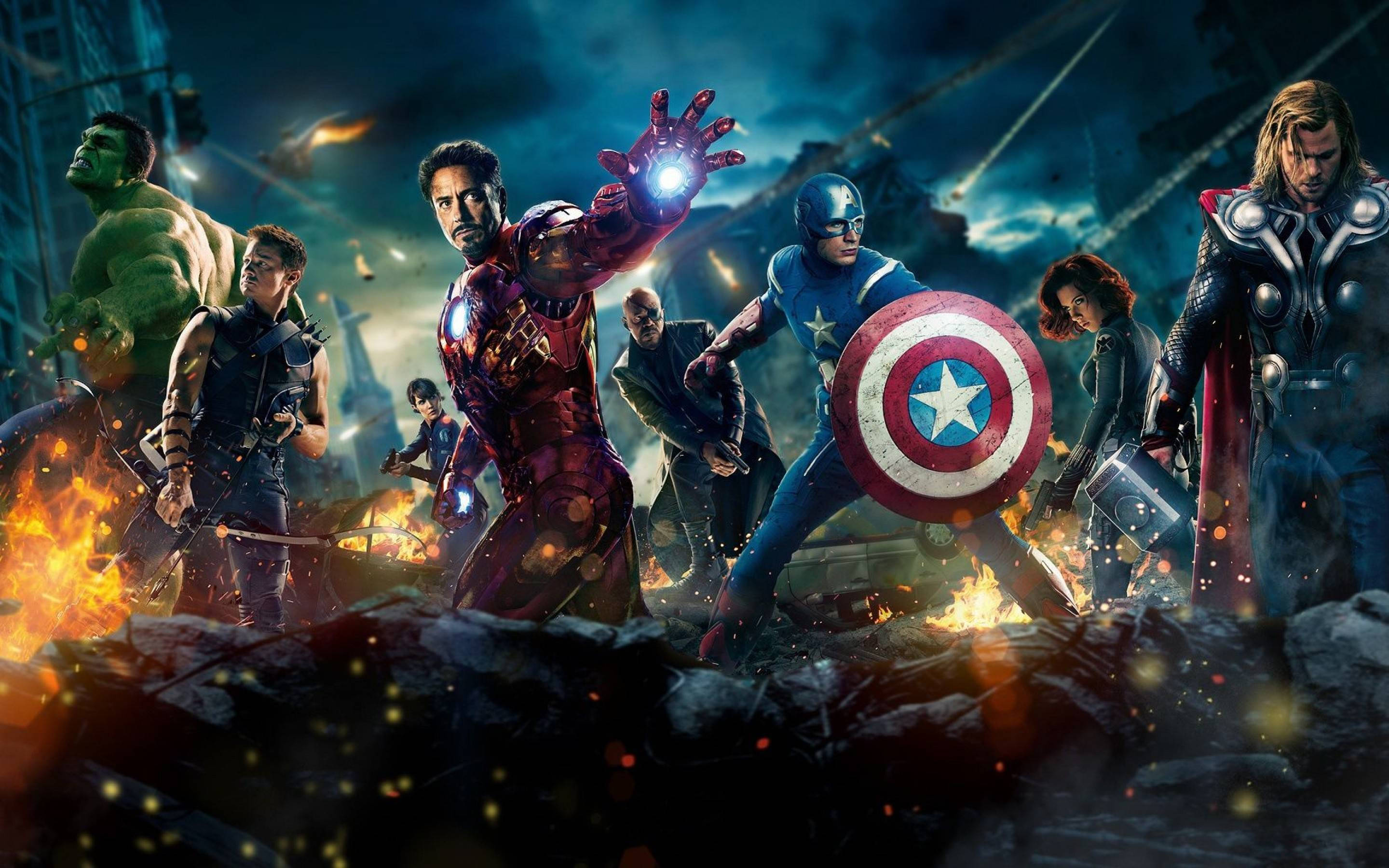 Присъединете се към Marvel героите! Тапет