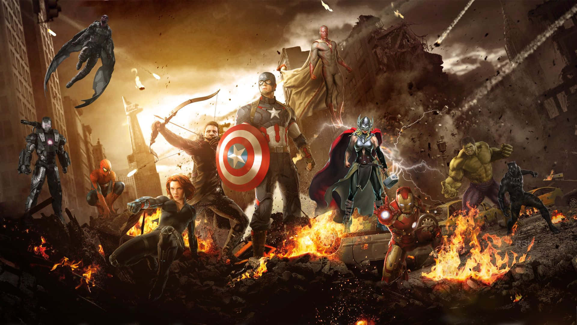 Обединете и съберете най-могъщите герои на Marvel! Тапет