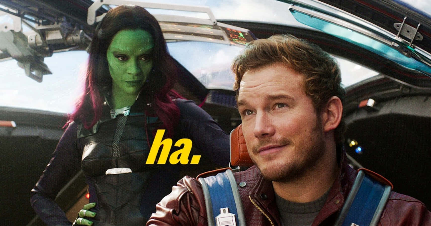 Смешна снимка на Marvel Star-lord и Gamora Тапет