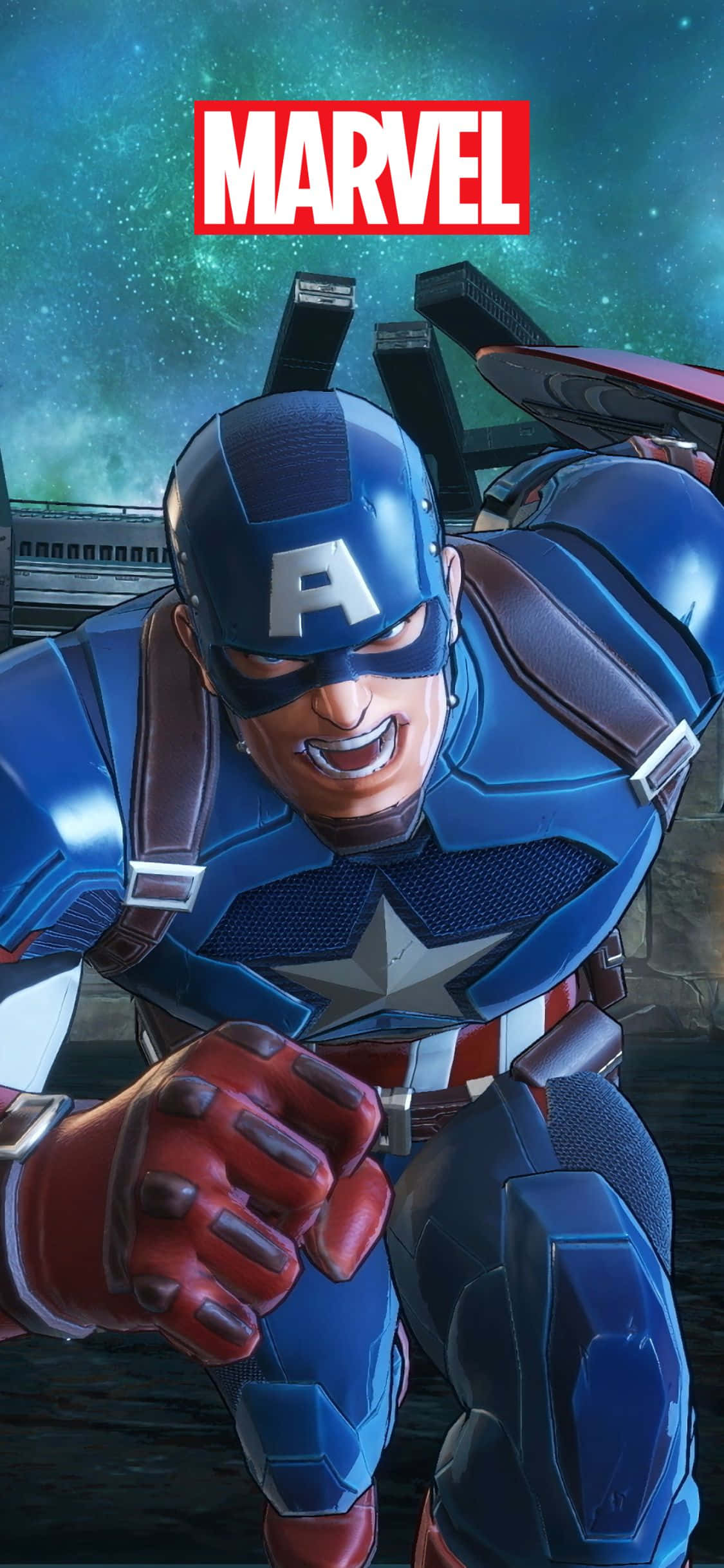 Marvel Ultimate Alliance 3 Captain America фон за iPhone XS Marvel Тапет