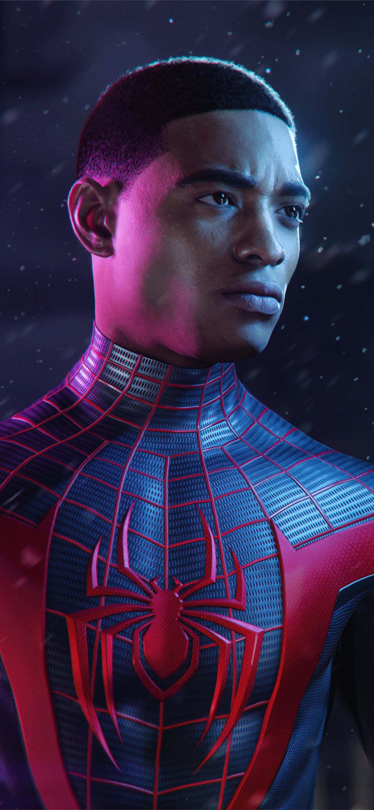 Marvel Video Game Spider Man Miles Morales iPhone Тапет