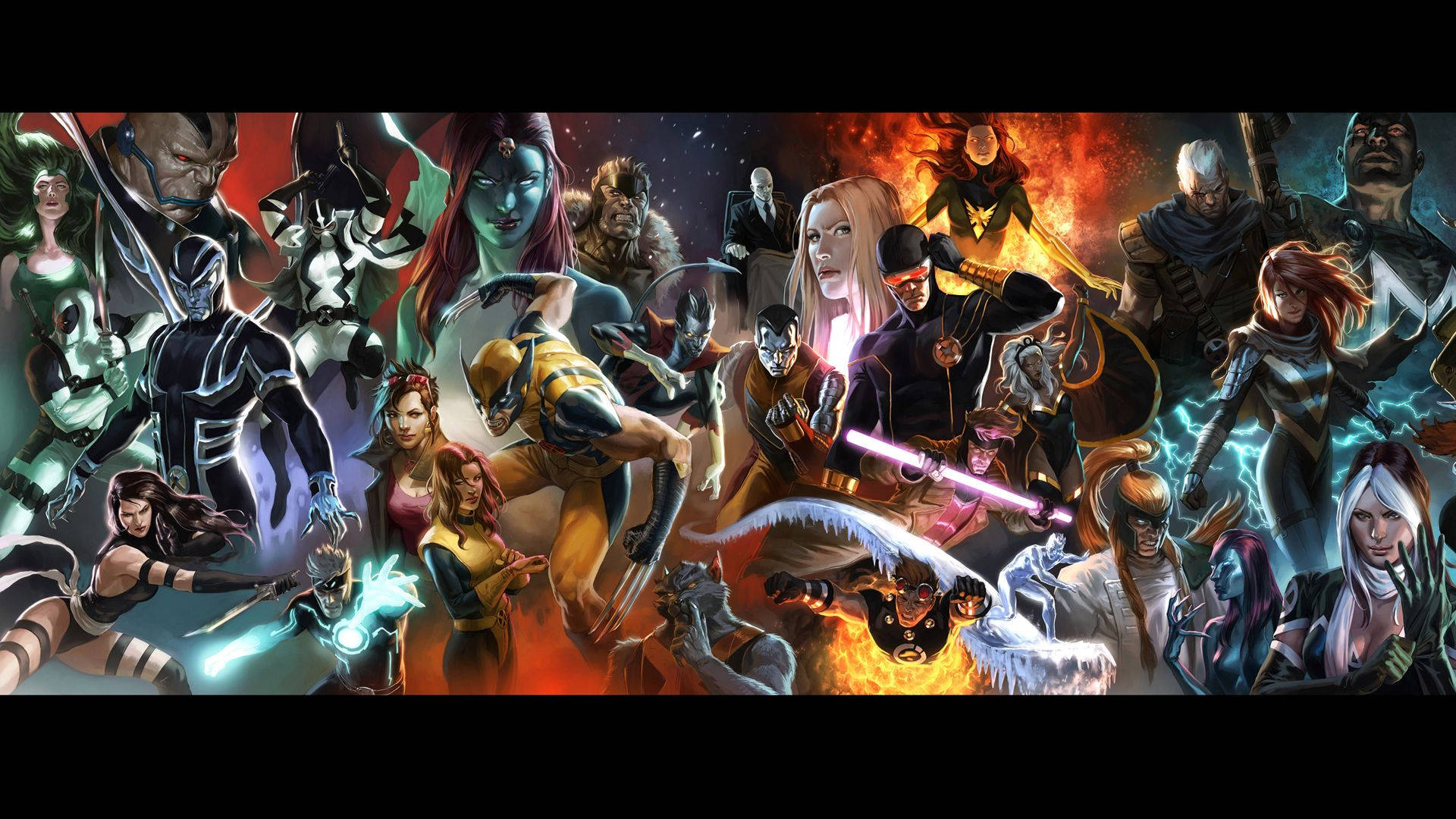 Всички Marvel герои на едно място! Тапет