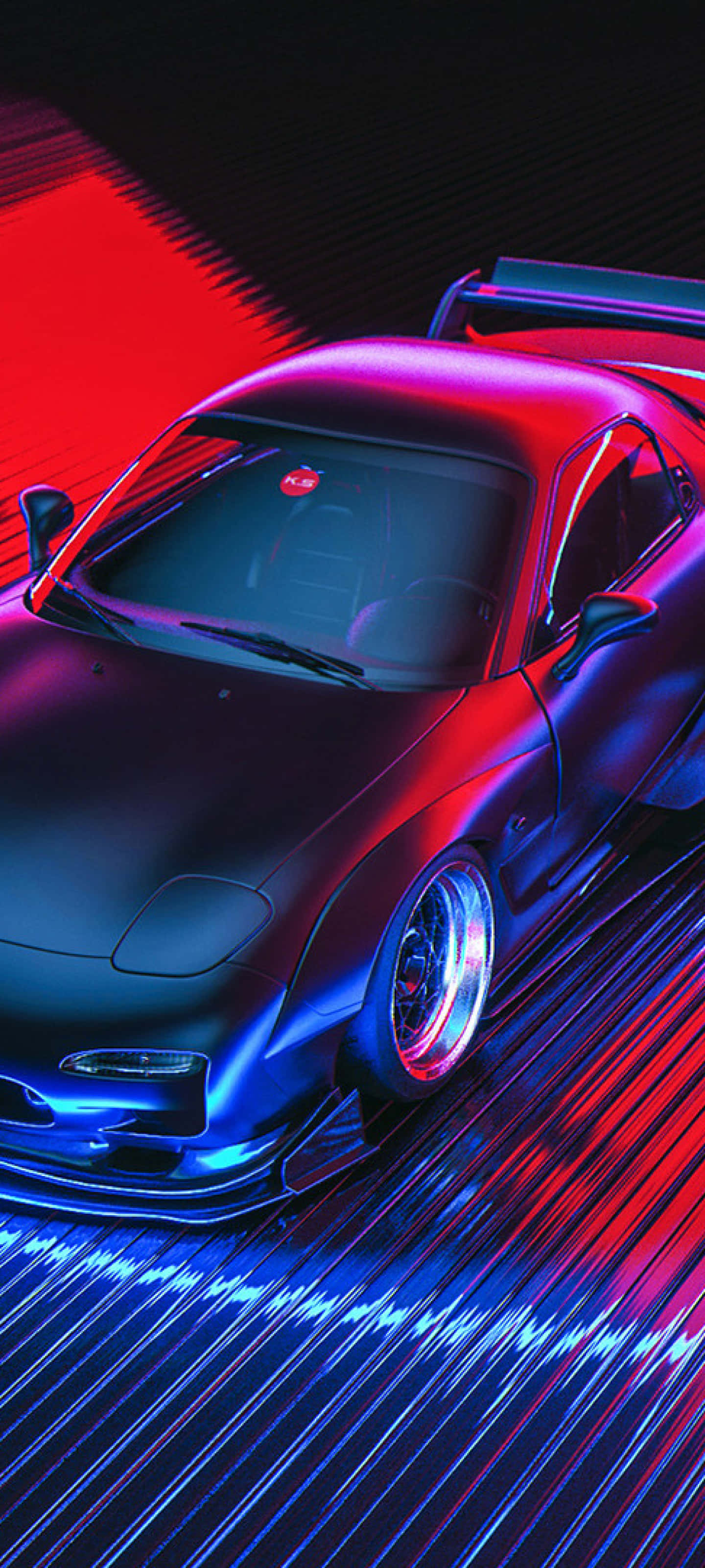 Mazda RX-7 Pixel 3 Need For Speed Heat тапет