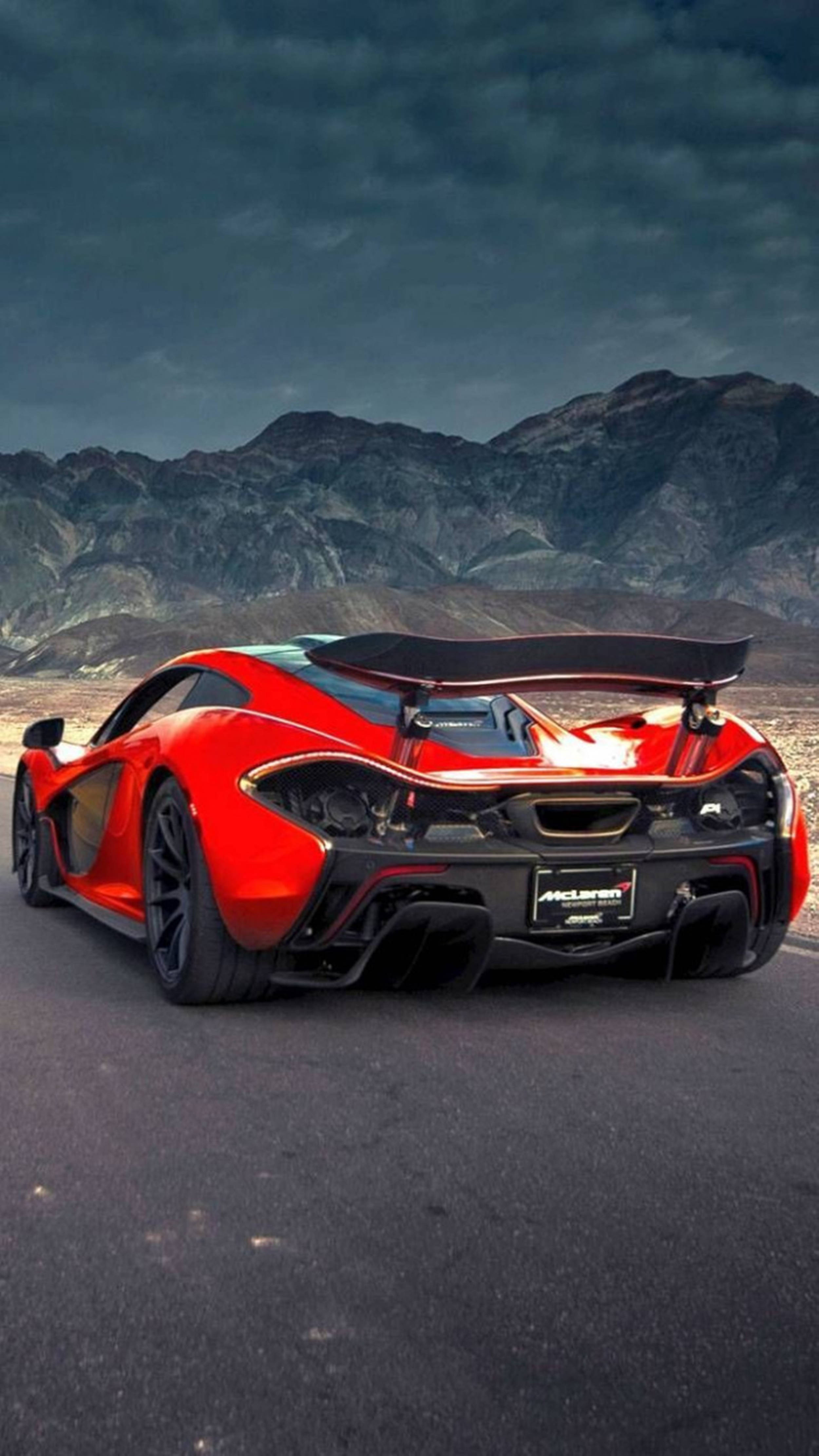 McLaren iPhone P1 червен вариант Тапет