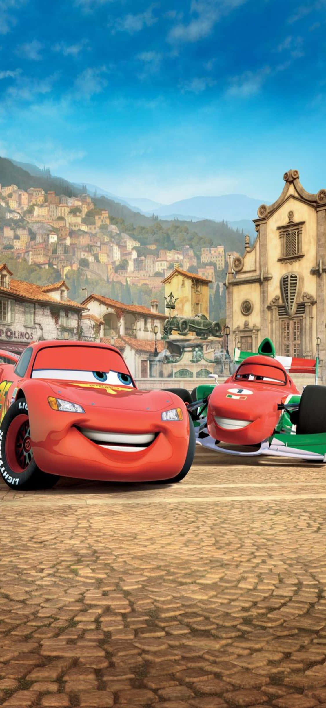 McQueen, Bernoulli Race iPhone X Cars Background Тапет