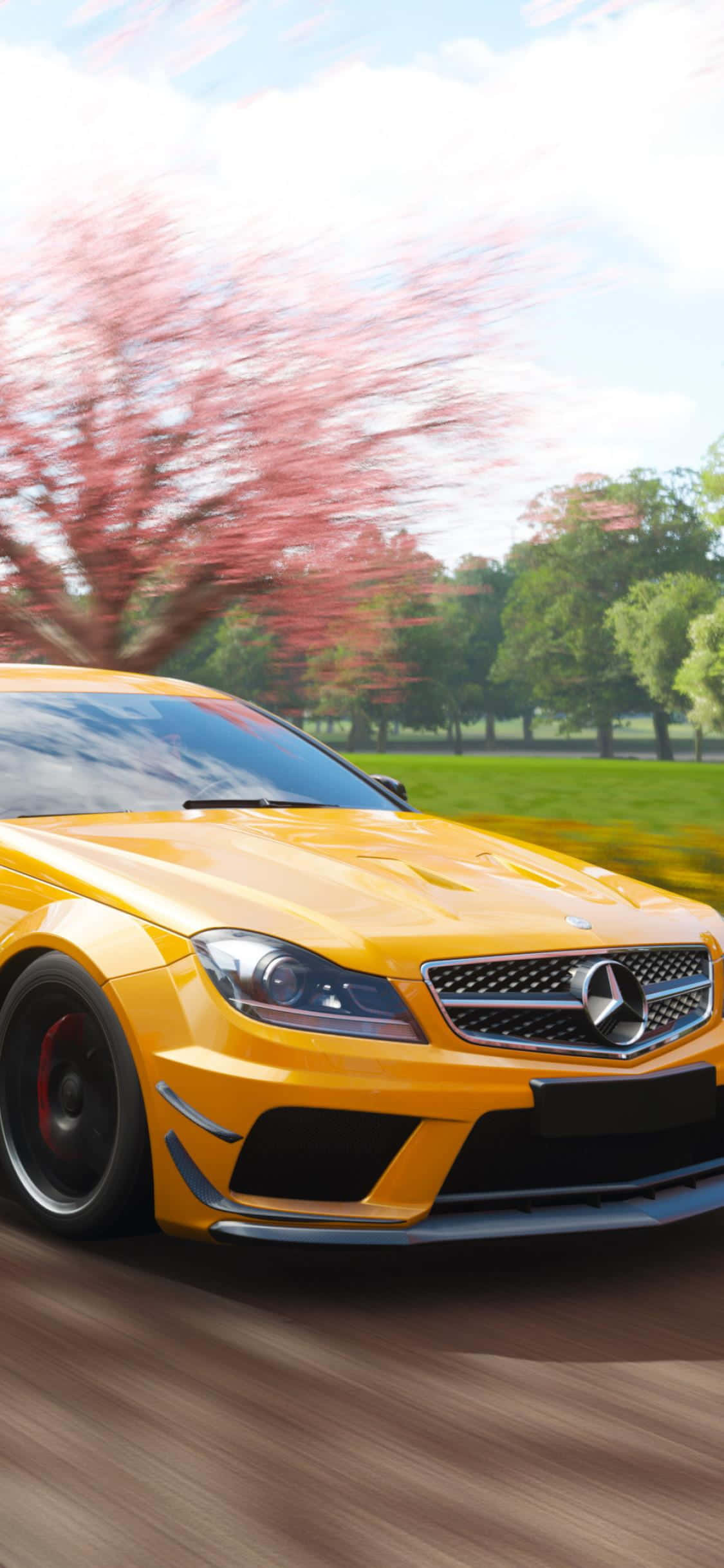 Съедини лукс и технология с телефона Mercedes Benz Тапет