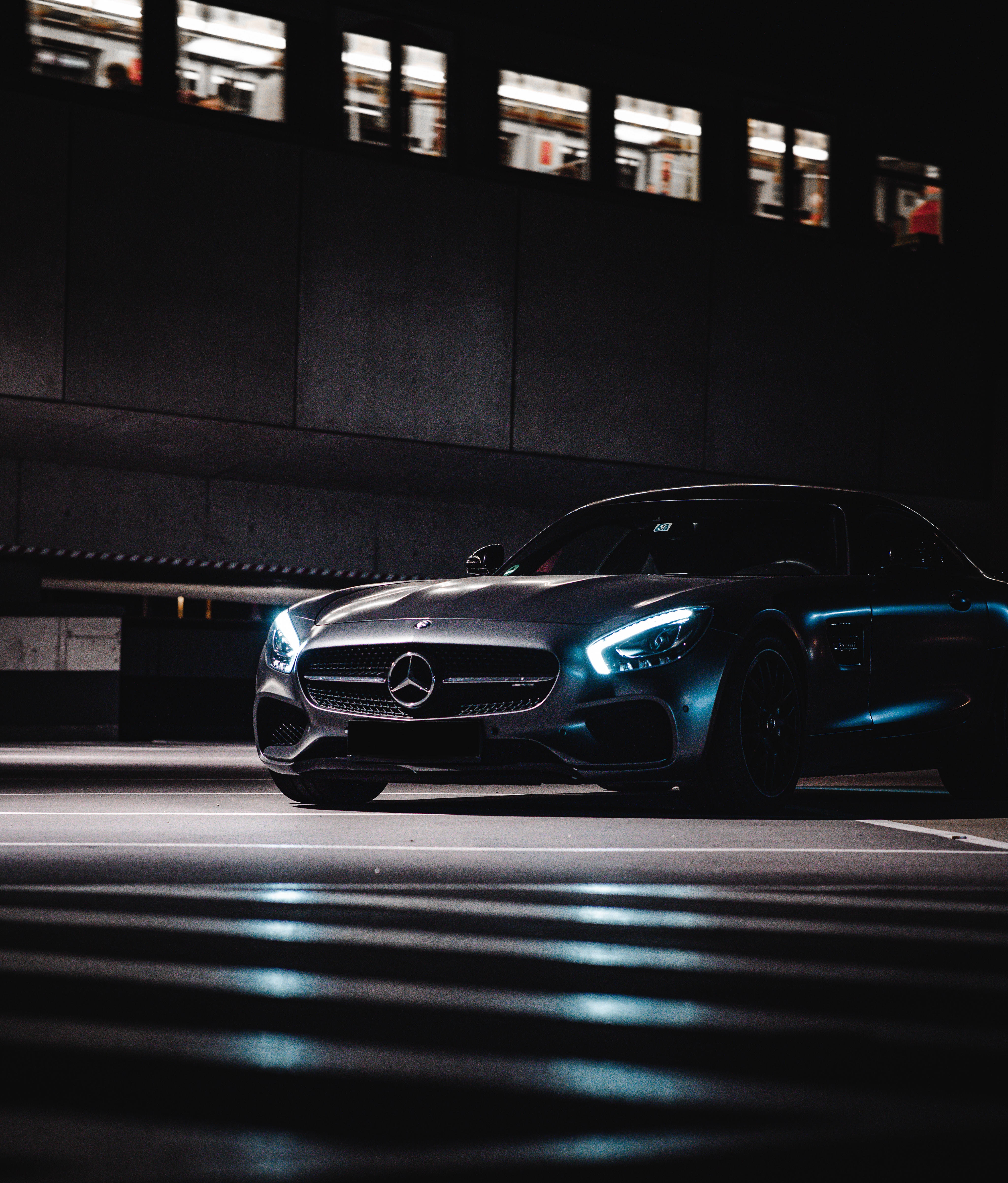 Mercedes Benz, светящ в тъмно Тапет