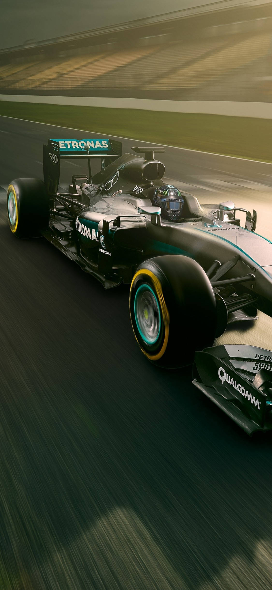 Mercedes F1 iPhone Състезателна Писта Тапет