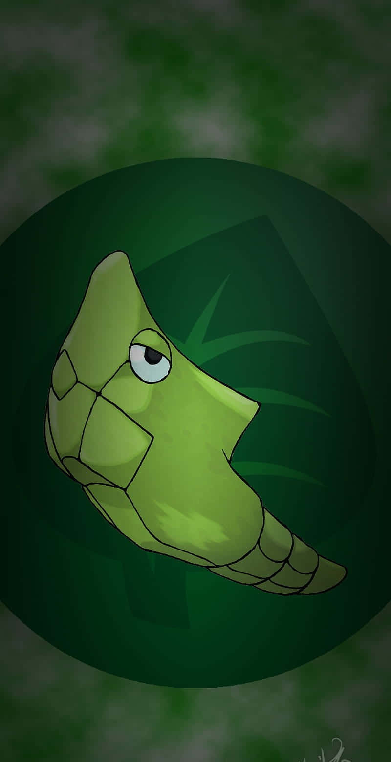 Зелен лист с Metapod за телефон Тапет