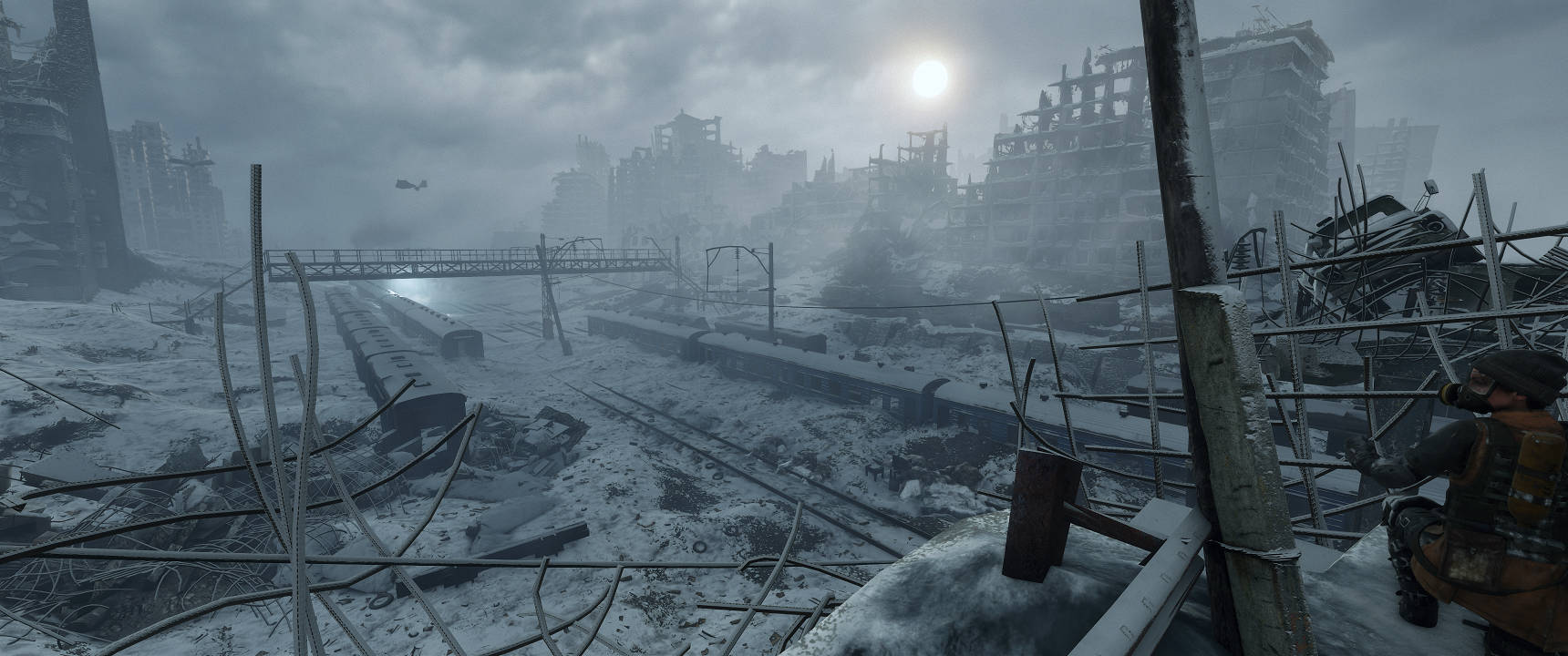 Metro Exodus Битва Разкъсан Град 3440x1440 Тапет
