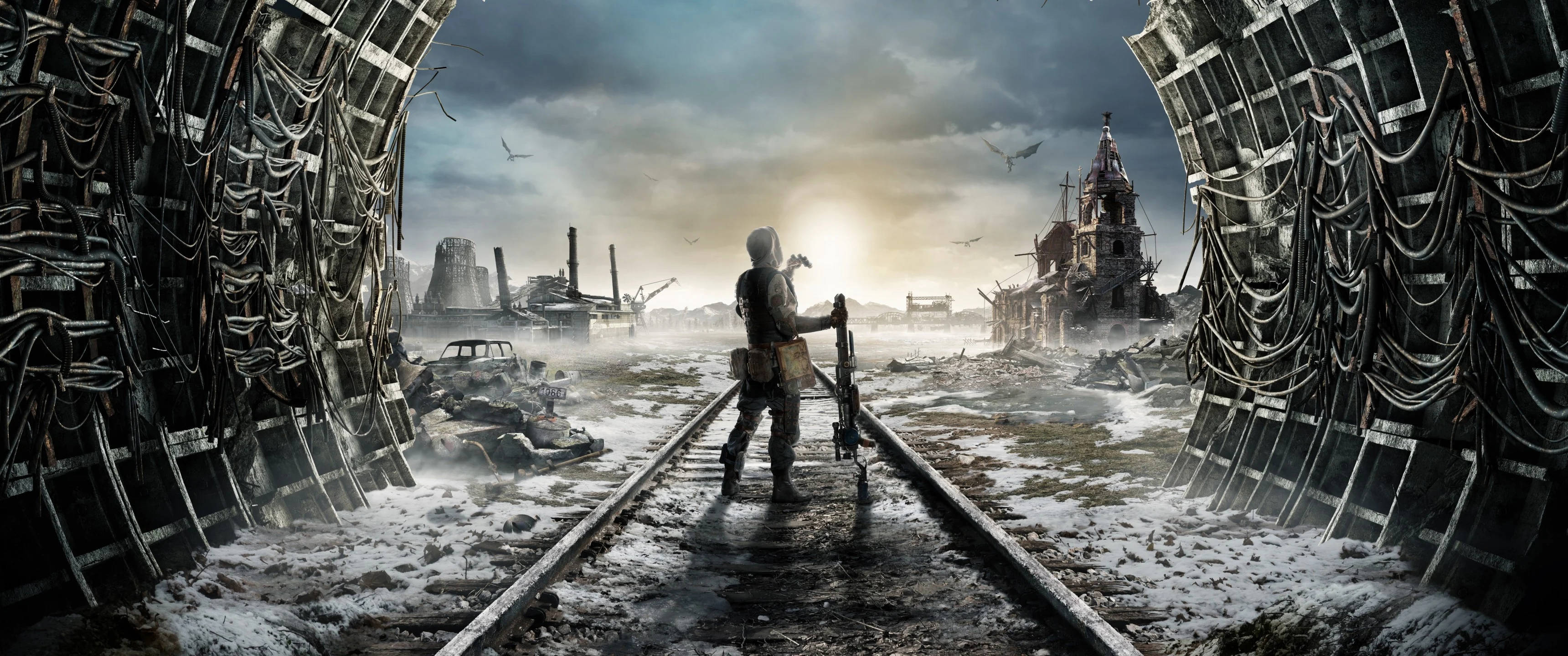 Metro Exodus Играч 3440x1440 Тапет