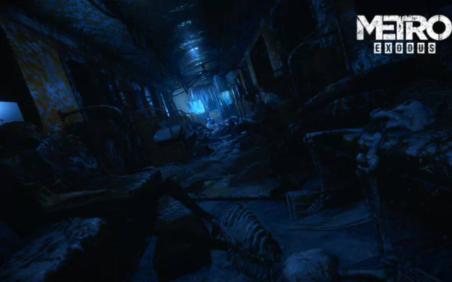 Metro Exodus Порутена стая 3440x1440 Тапет