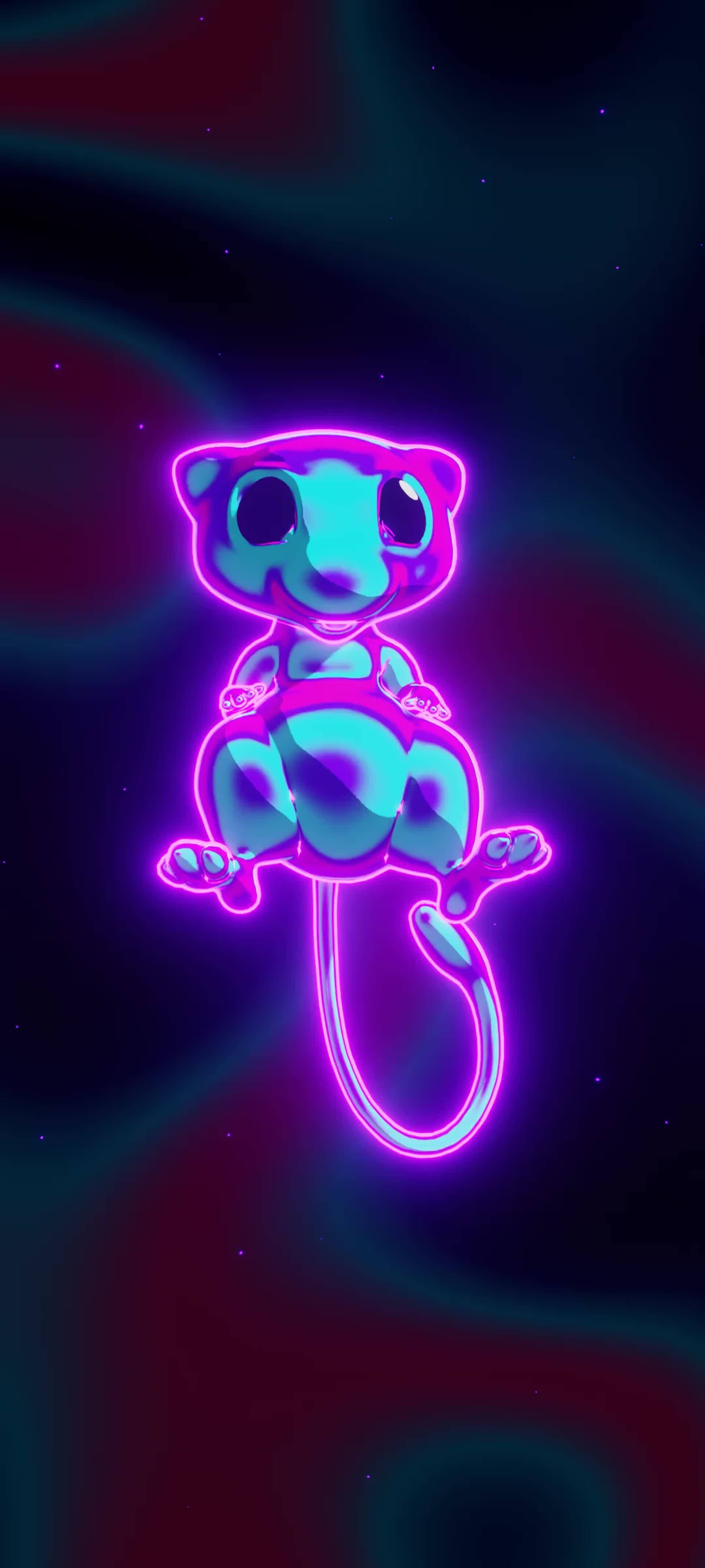 Почувствай мощта на Mew и нейното извънредно сияние! Тапет