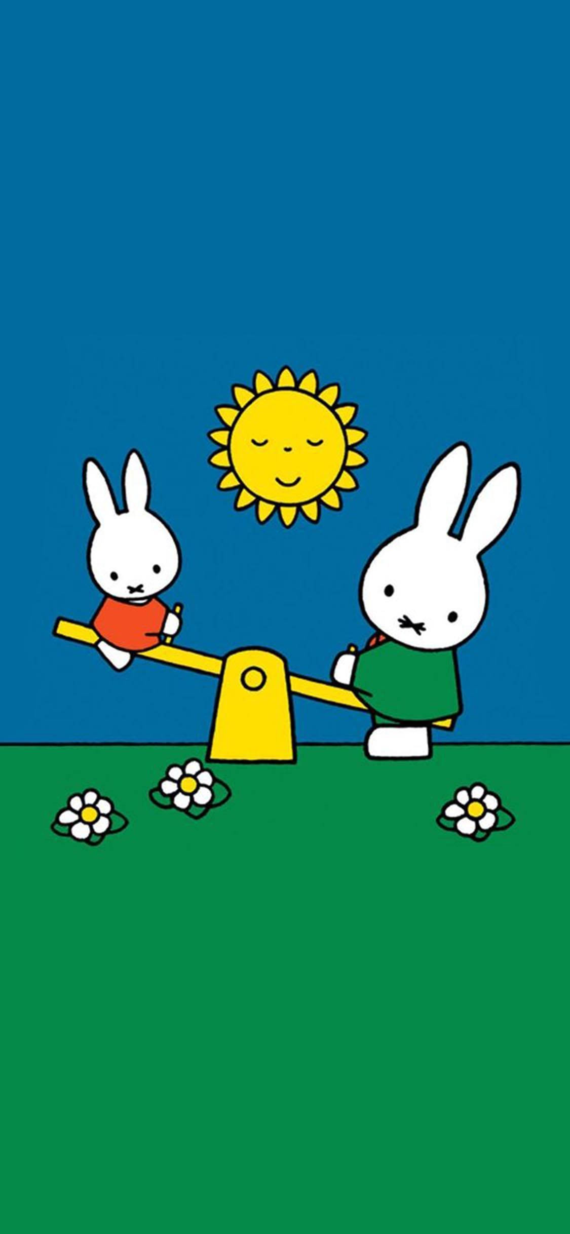 Miffy Люлка на площадка Тапет