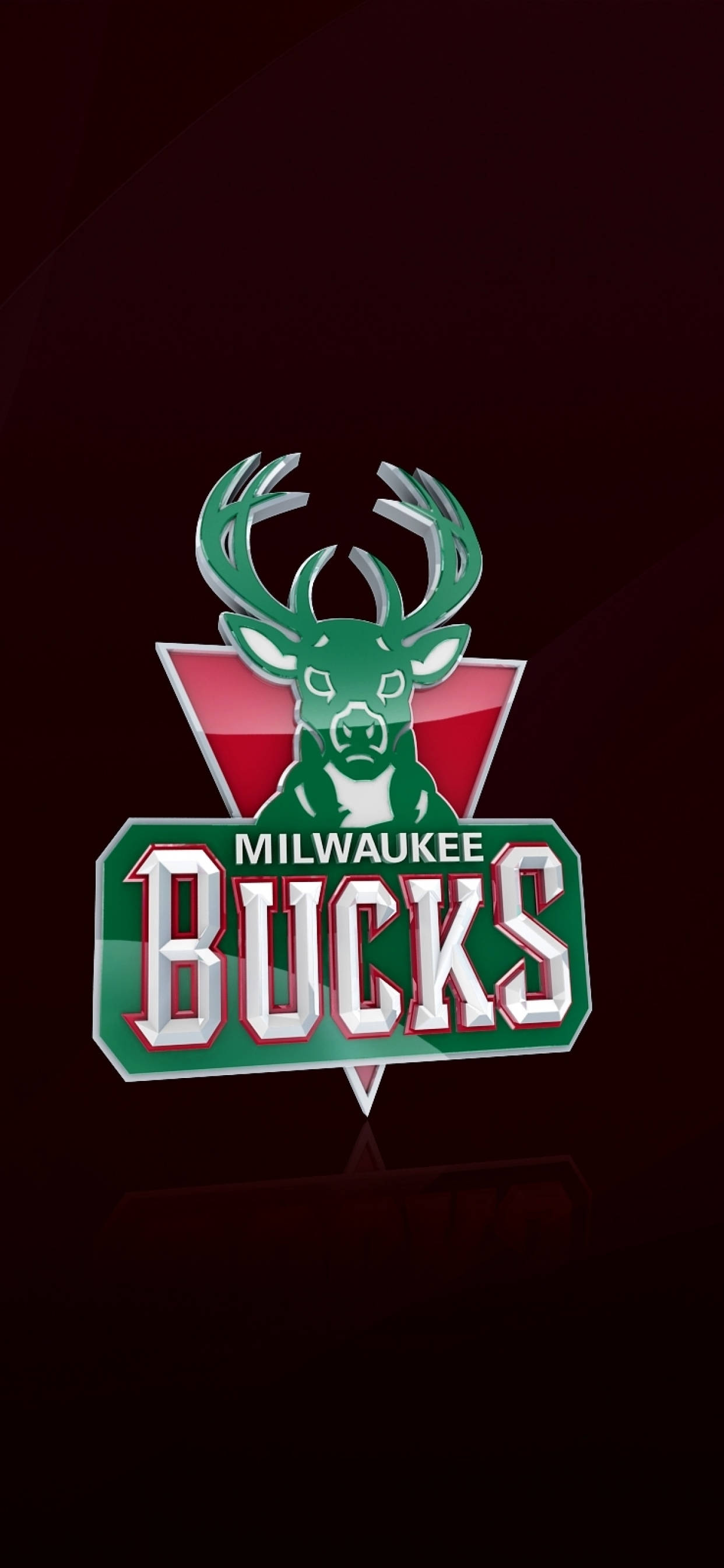 Milwaukee Bucks в тъмночервен Тапет