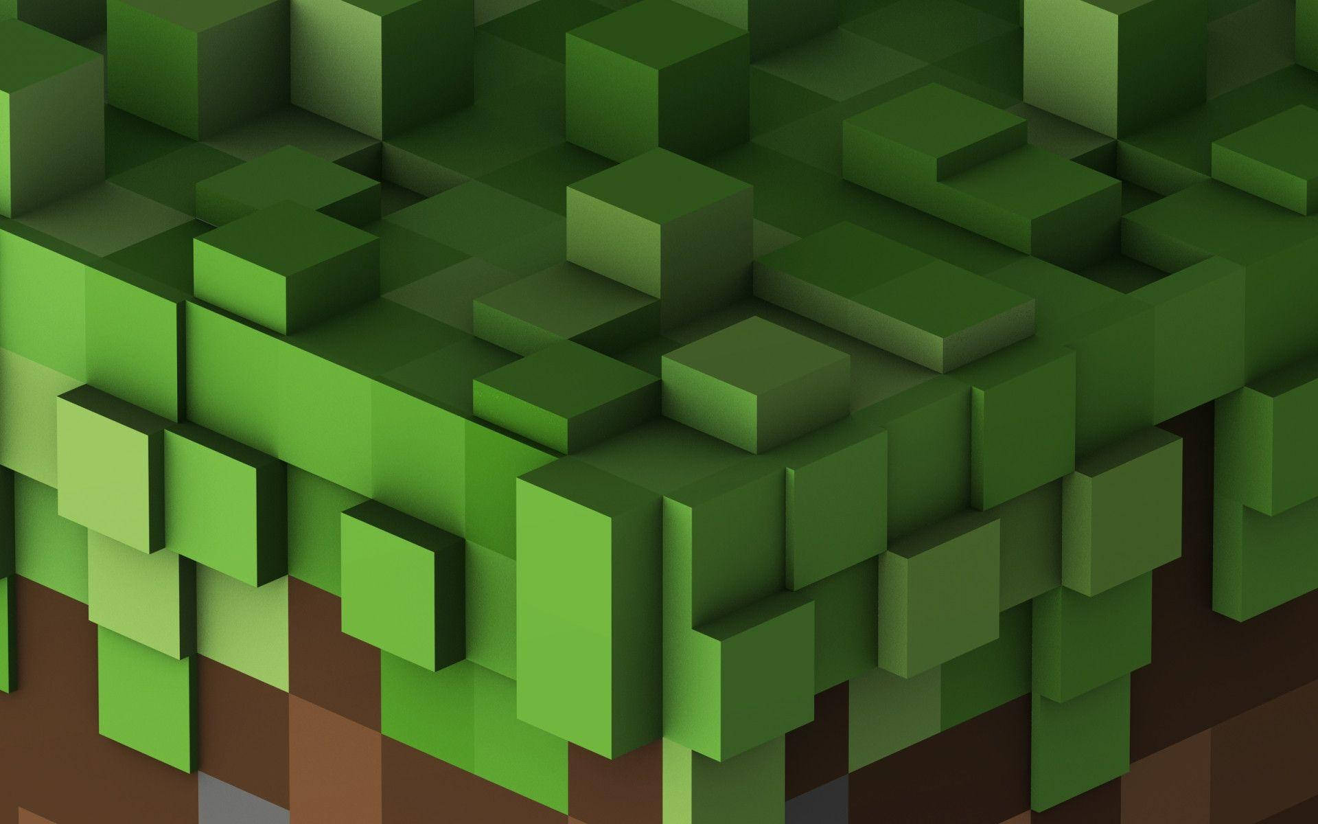 Кубичният свят на Minecraft Тапет