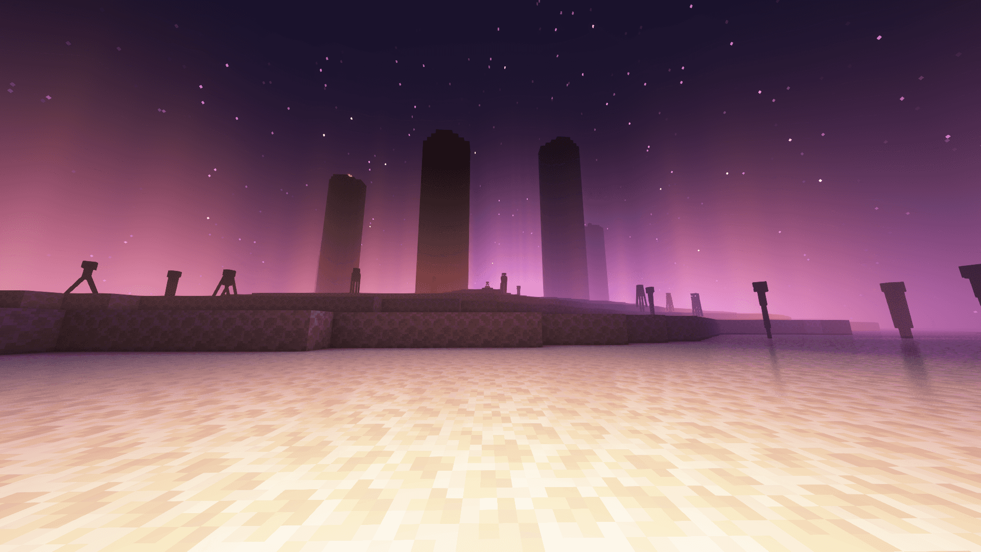 Краят на пътуването в Minecraft Тапет