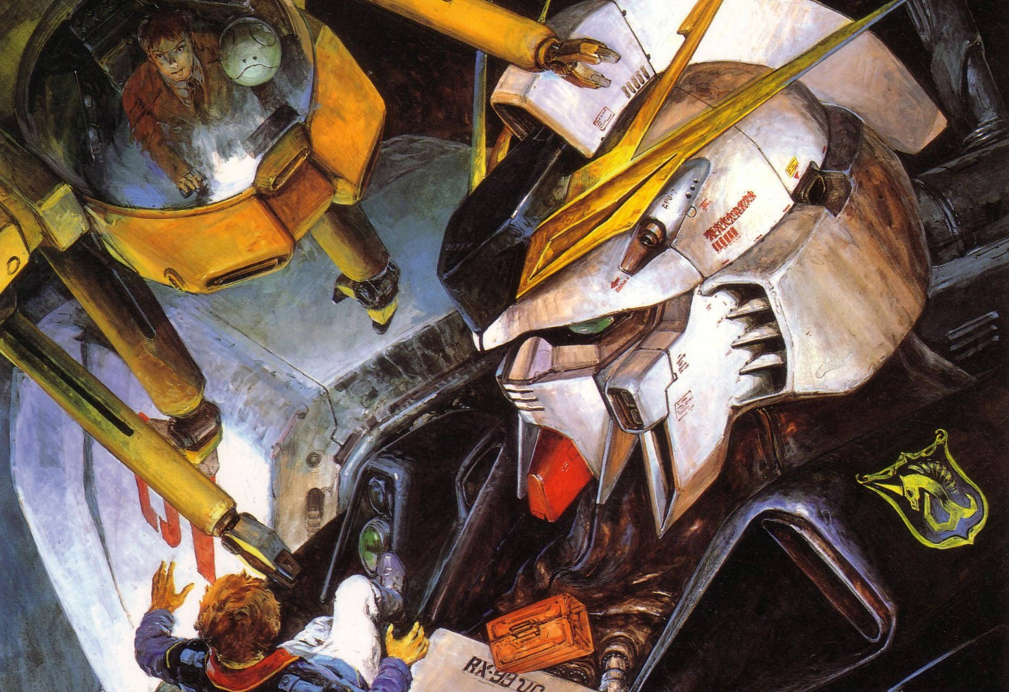Реалистична илюстрация на Mobile Suit Gundam Тапет