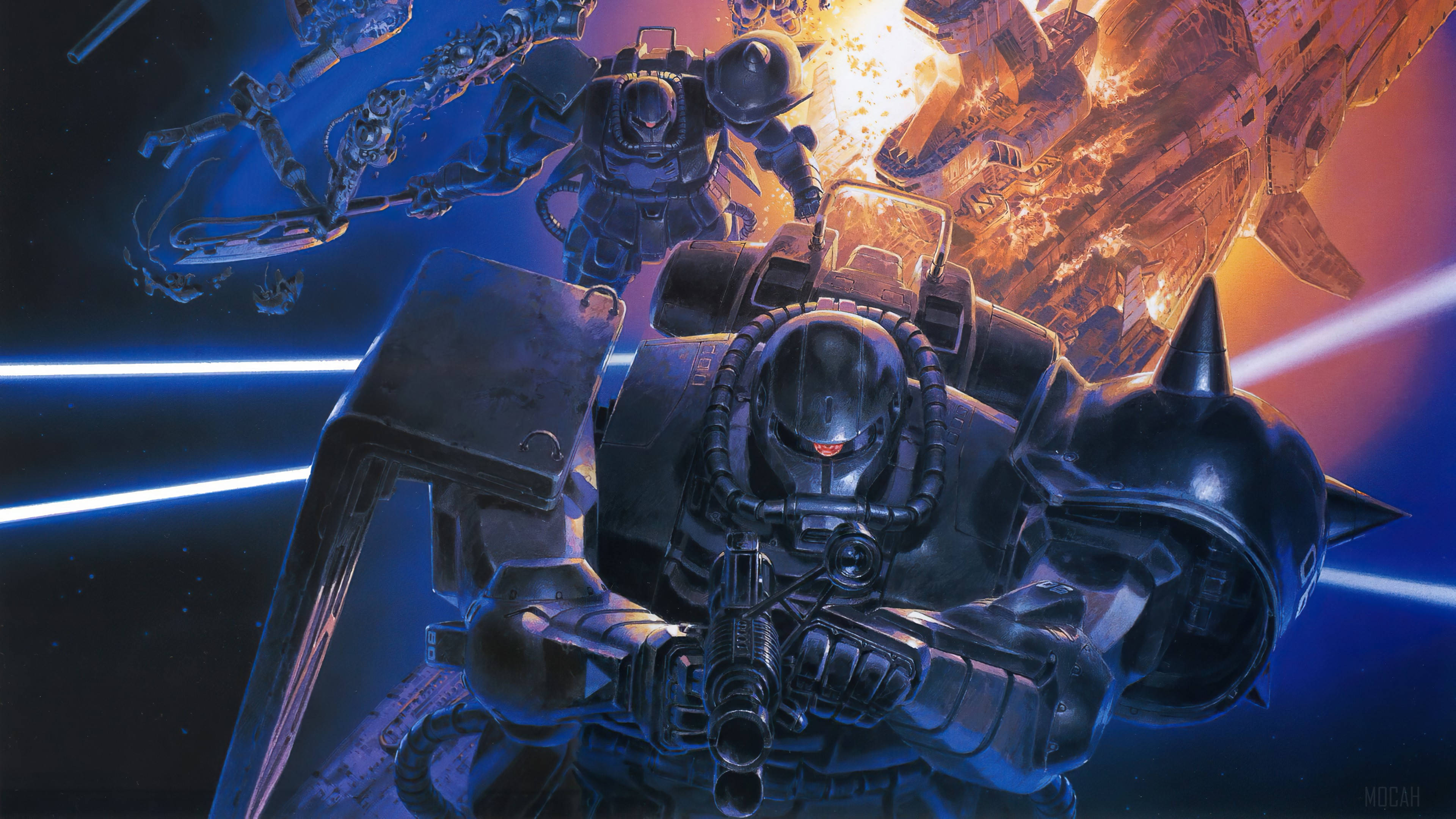 Антагонист от анимето Mobile Suit Gundam Тапет