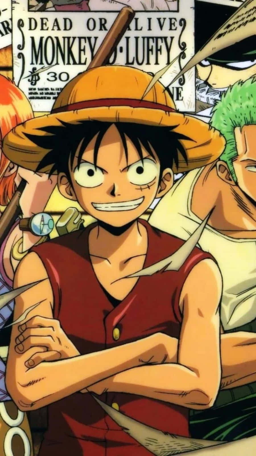Аниме Monkey D Luffy за телефон Тапет