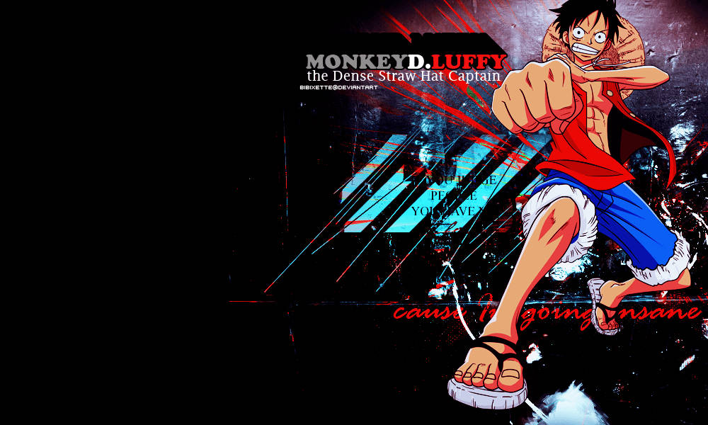 Monkey D Luffy – капитан на Сламената шапка Тапет