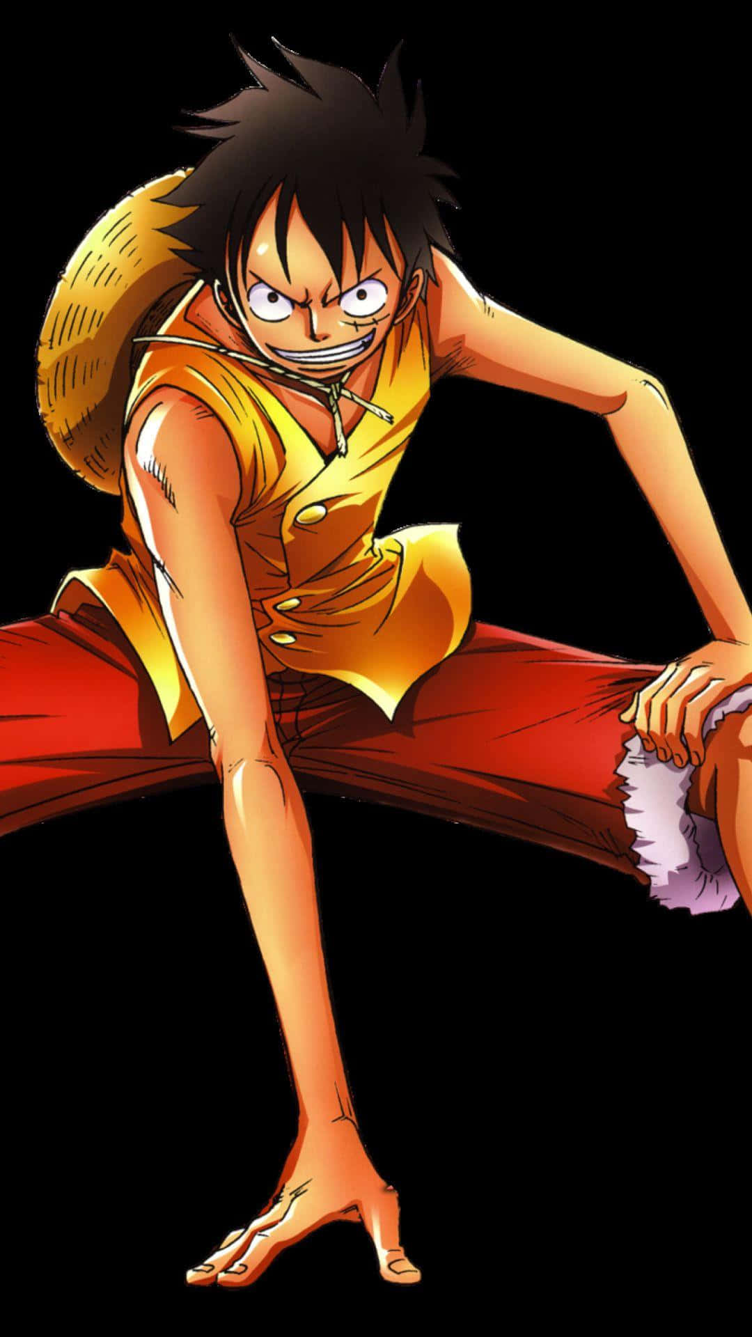Monkey D Luffy готов да отплава във Гранд Лайн. Тапет