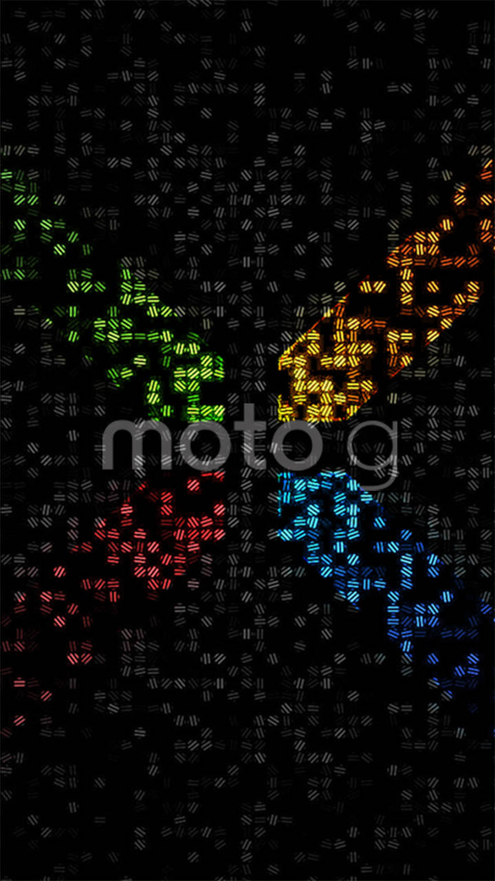 Motorola Colorful In Black Тапет