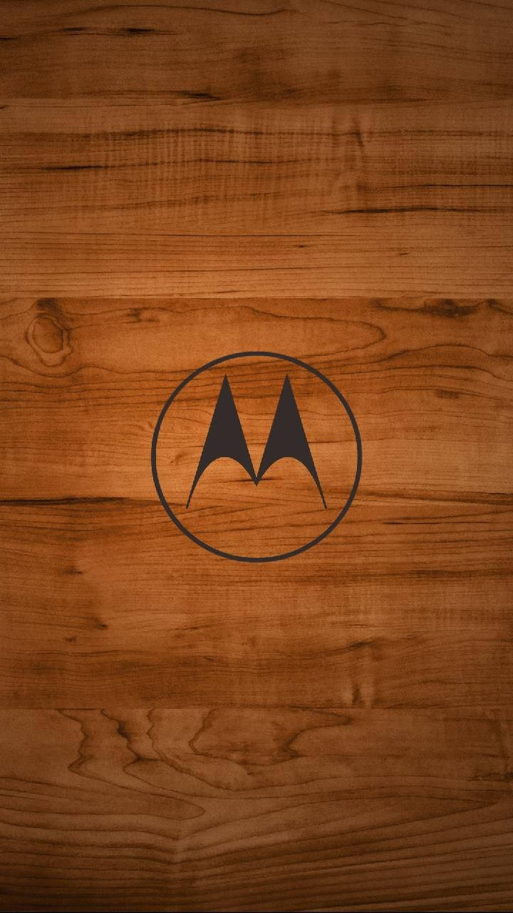 Дървено Motorola лого Тапет