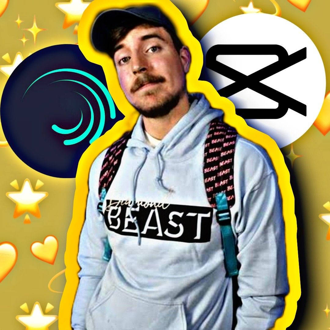 Mr Beast с Alight Motion и Capcut Тапет