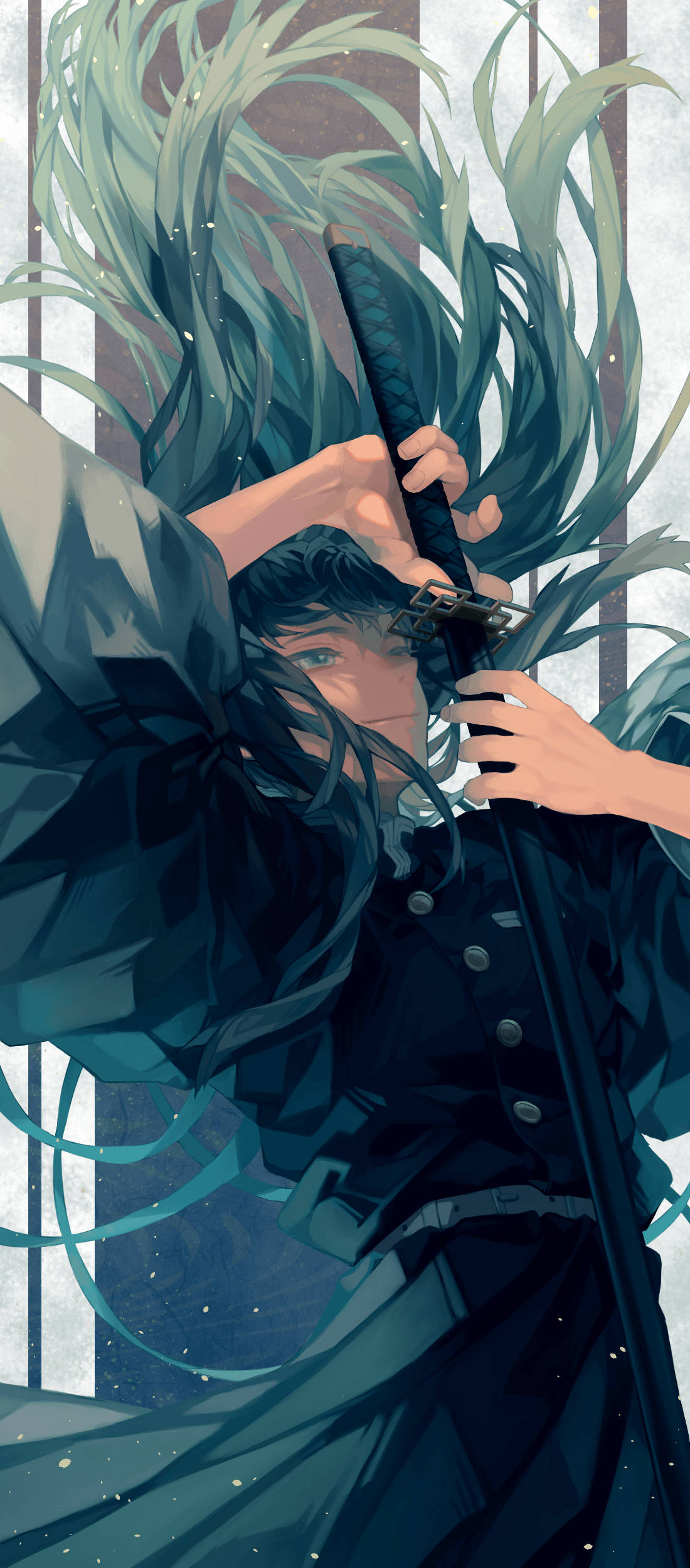 Muichiro Tokito Vertical Draw Тапет