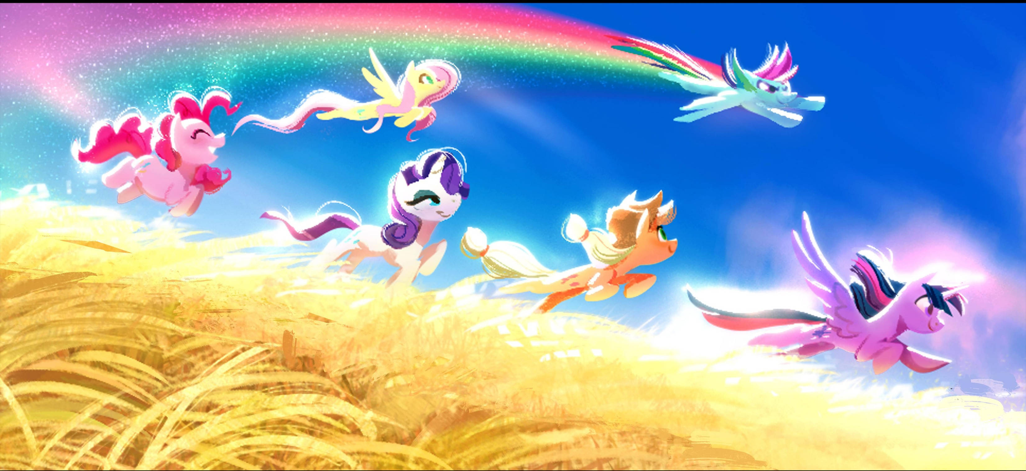 My Little Pony тичащи на десктоп Тапет