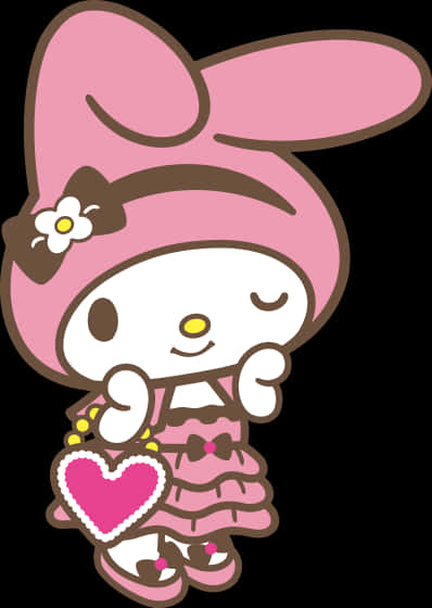 My Melody сладка поза Тапет