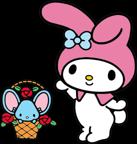 My Melody и приятел Тапет