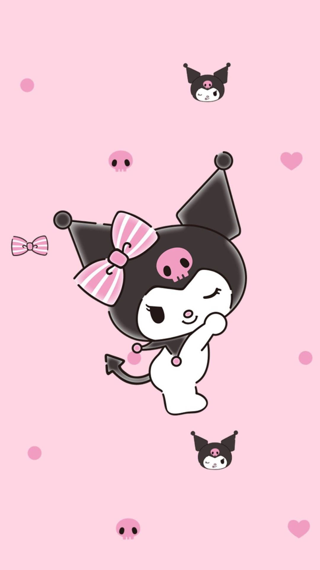 Розов съперник на My Melody Kuromi Тапет