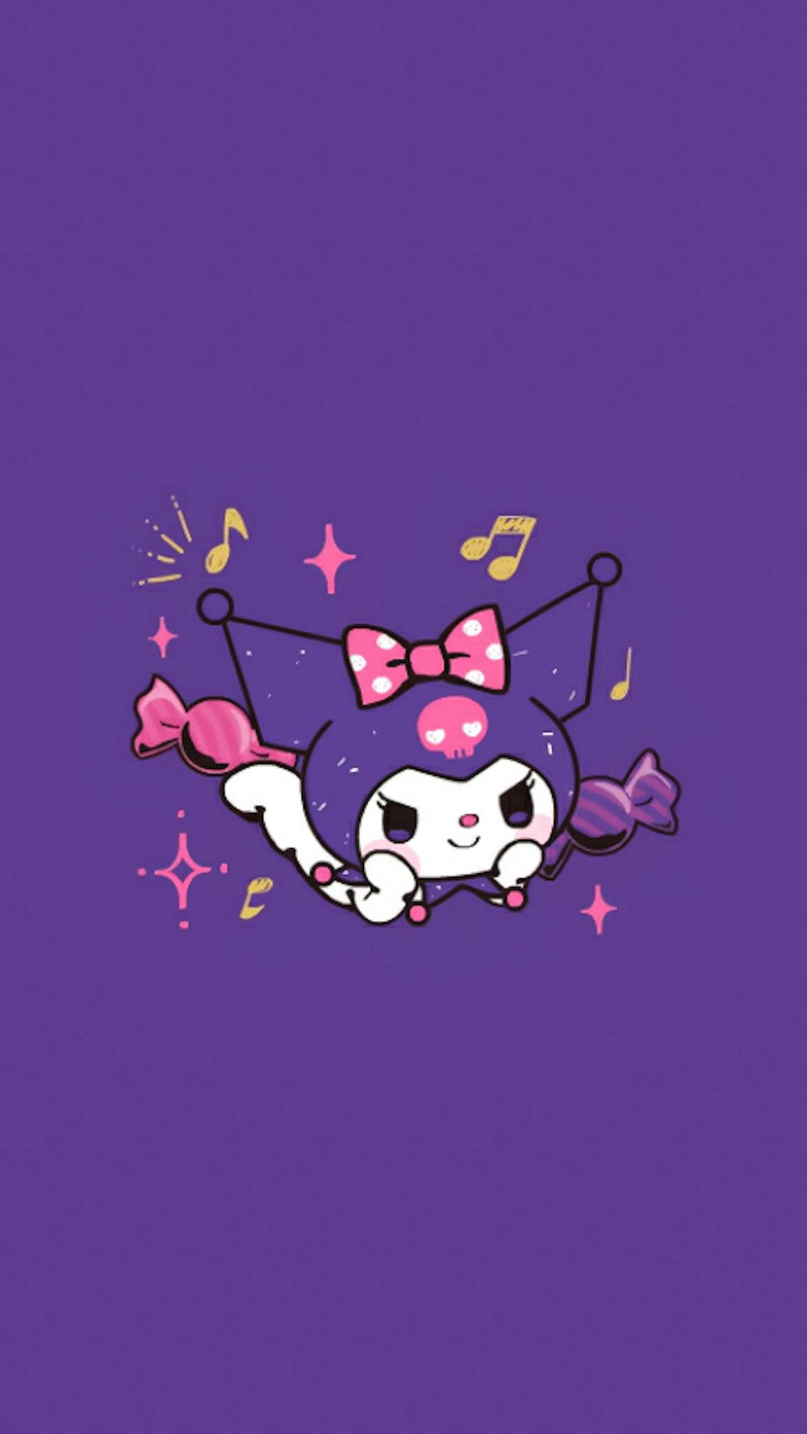Съперник на My Melody Kuromi Виолетово Тапет