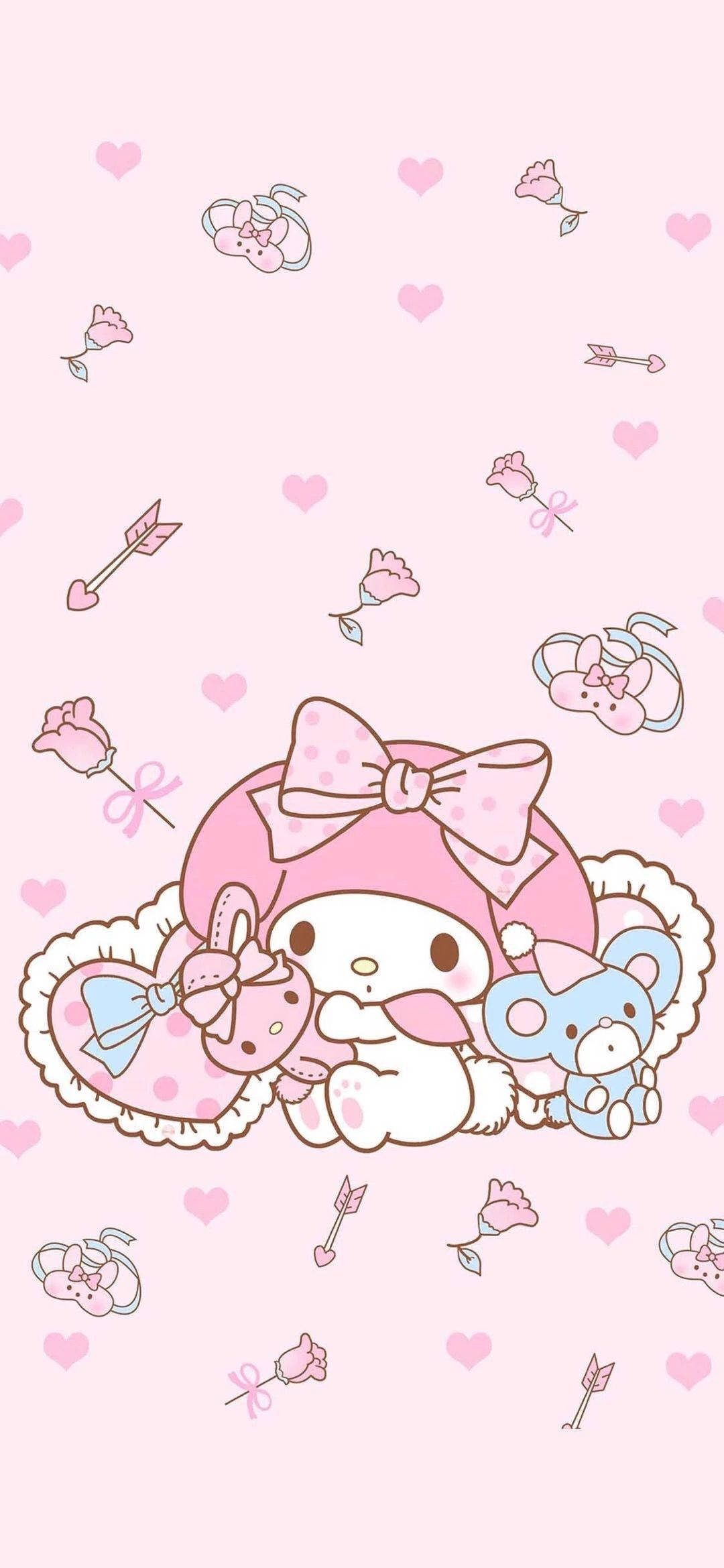 My Melody Белий заек Тапет