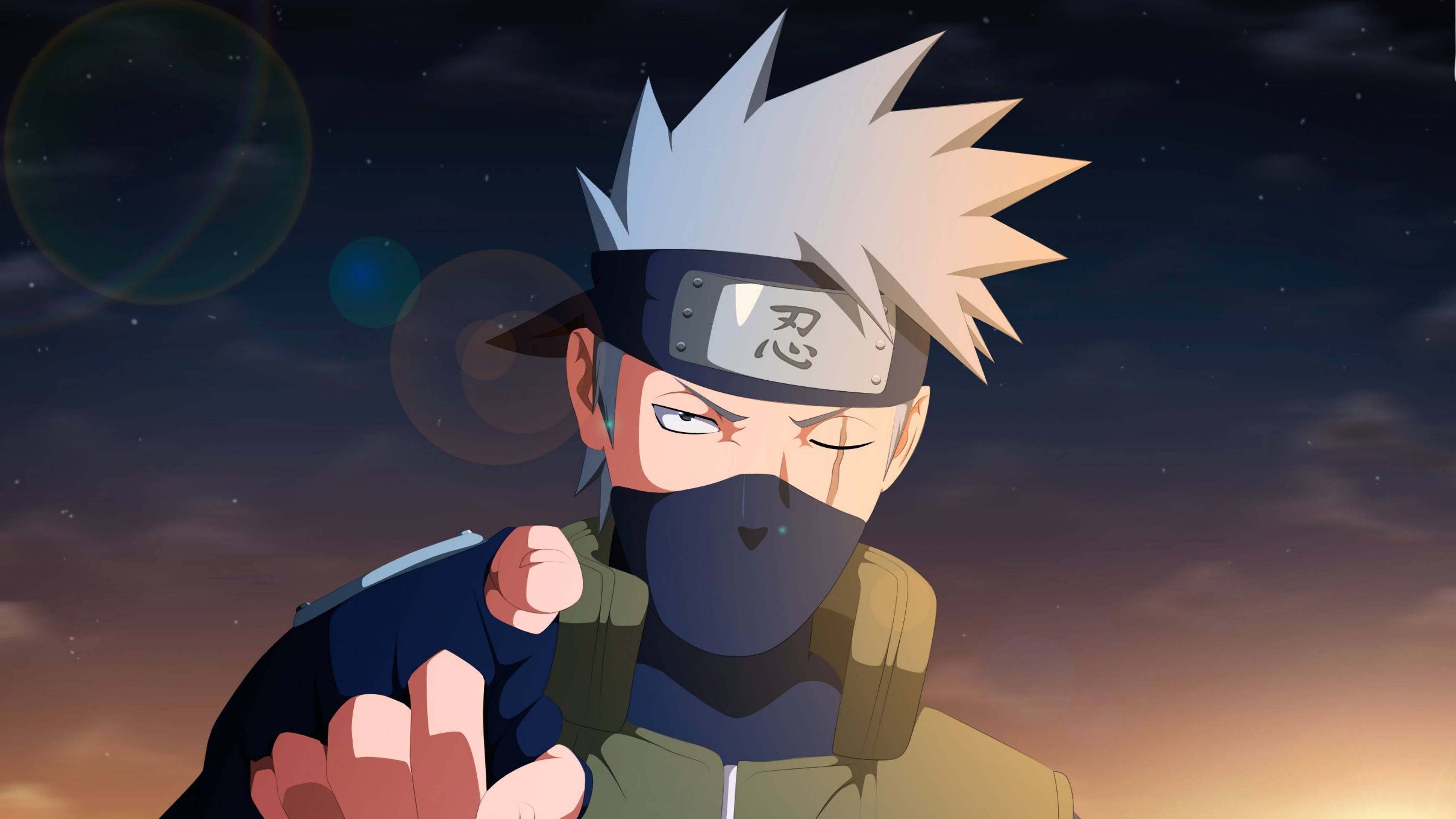 Naruto 4K Сериозен Какаши Тапет