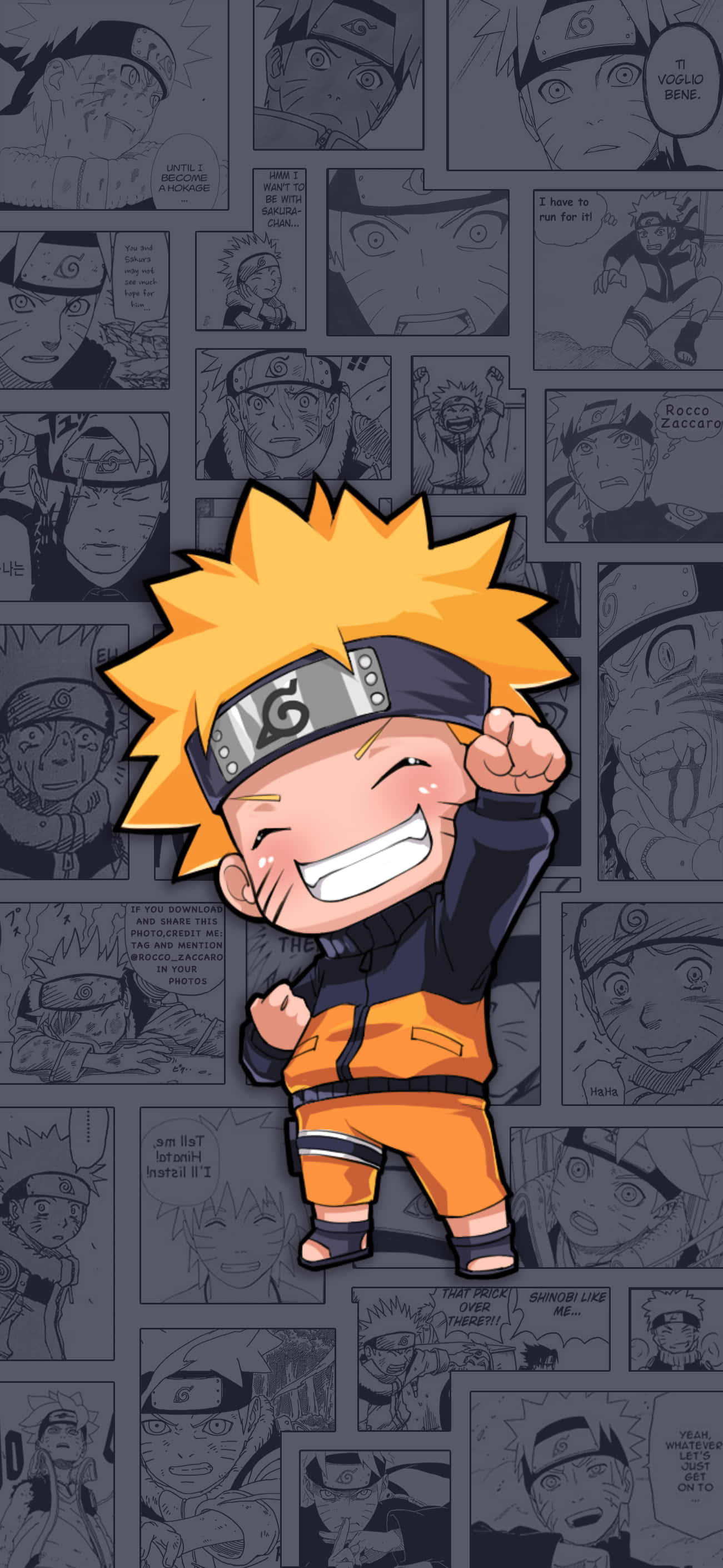 Сладък Naruto Chibi тапет