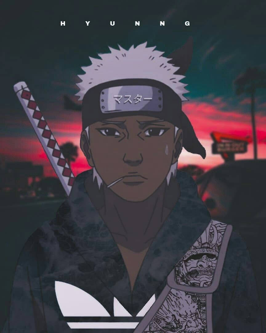 Naruto Drip като аниме герой Omoi Тапет