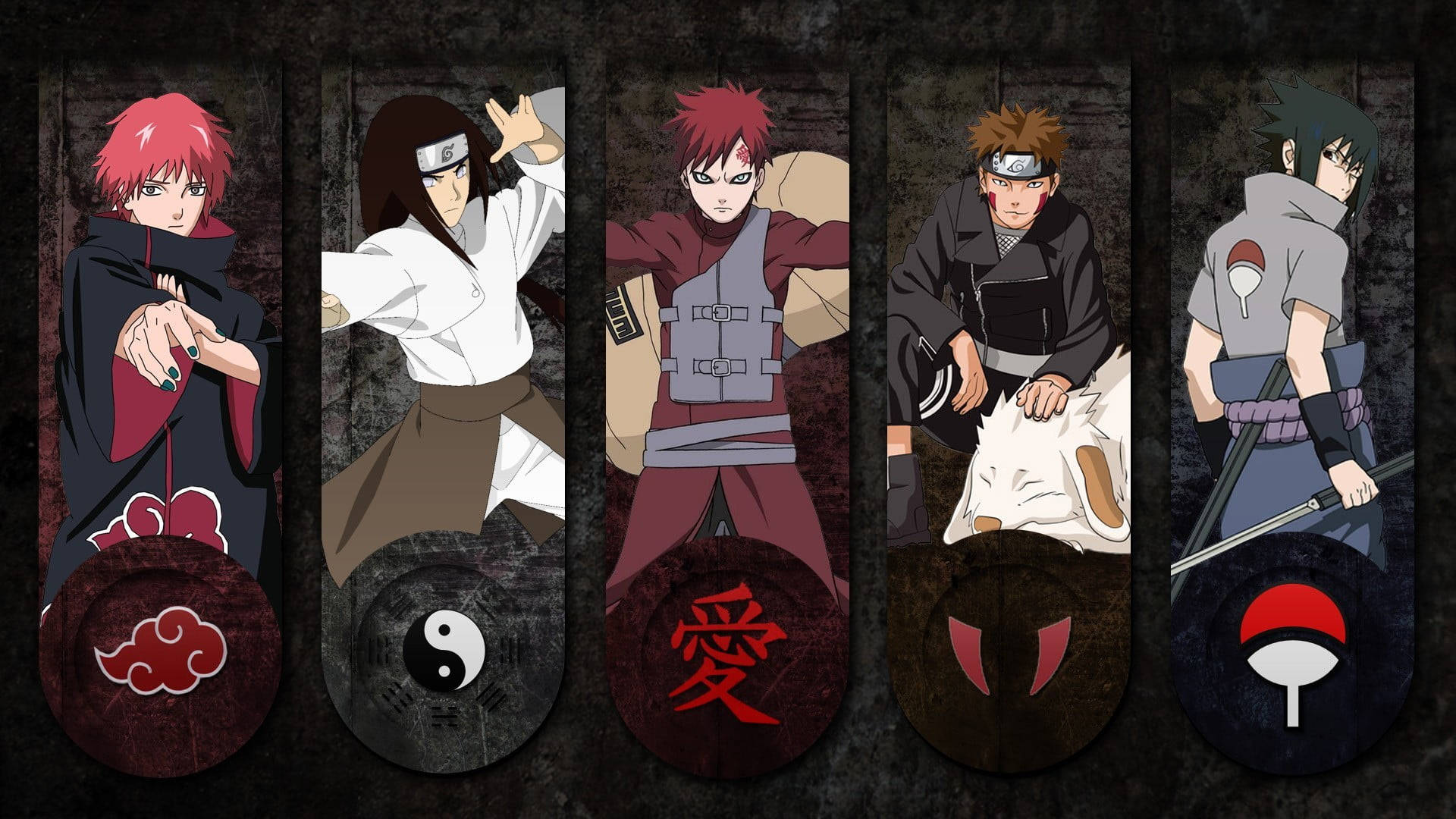 Naruto живи панели с герои Тапет